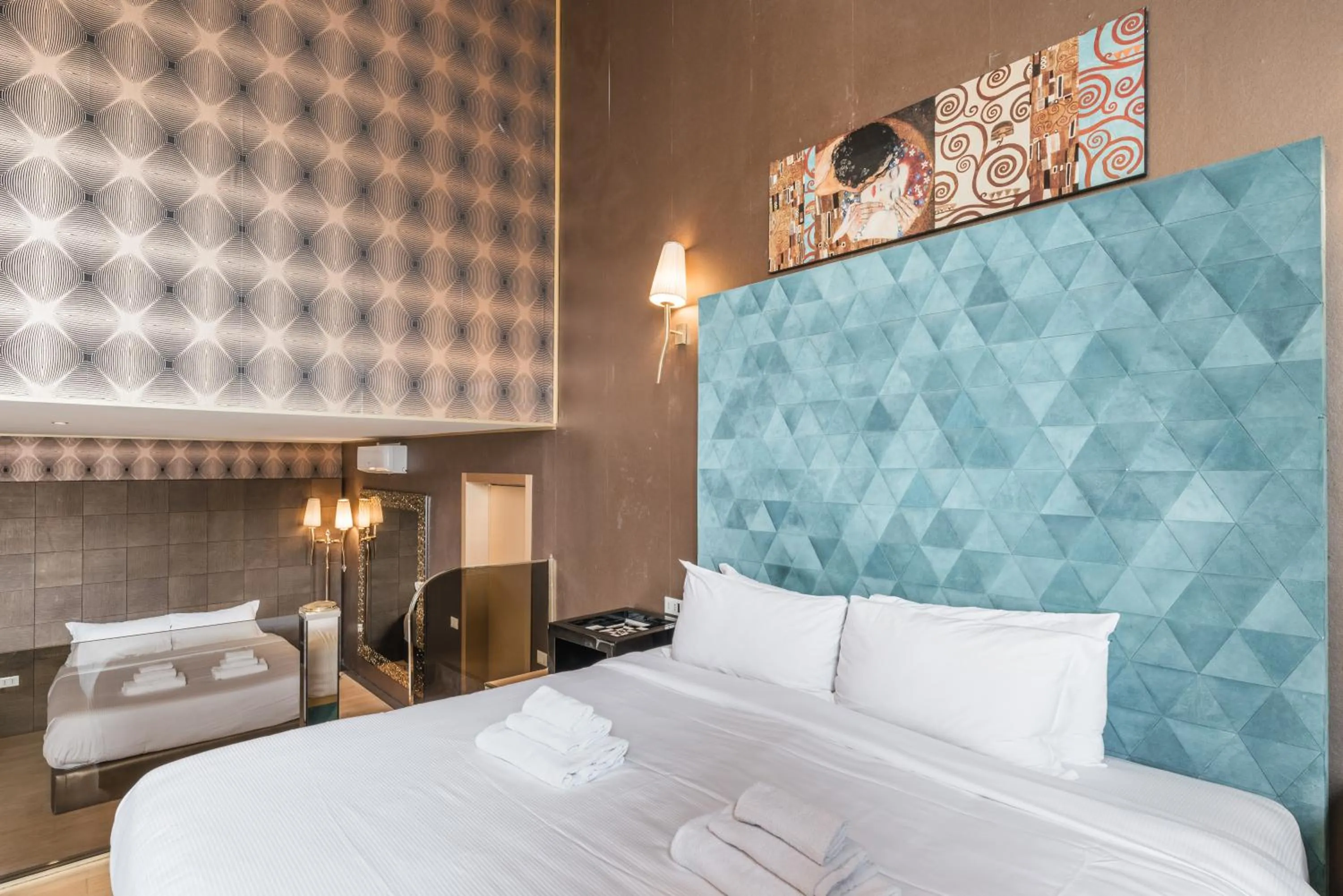 Bed in Penthouse Suite Rome - Private Suites