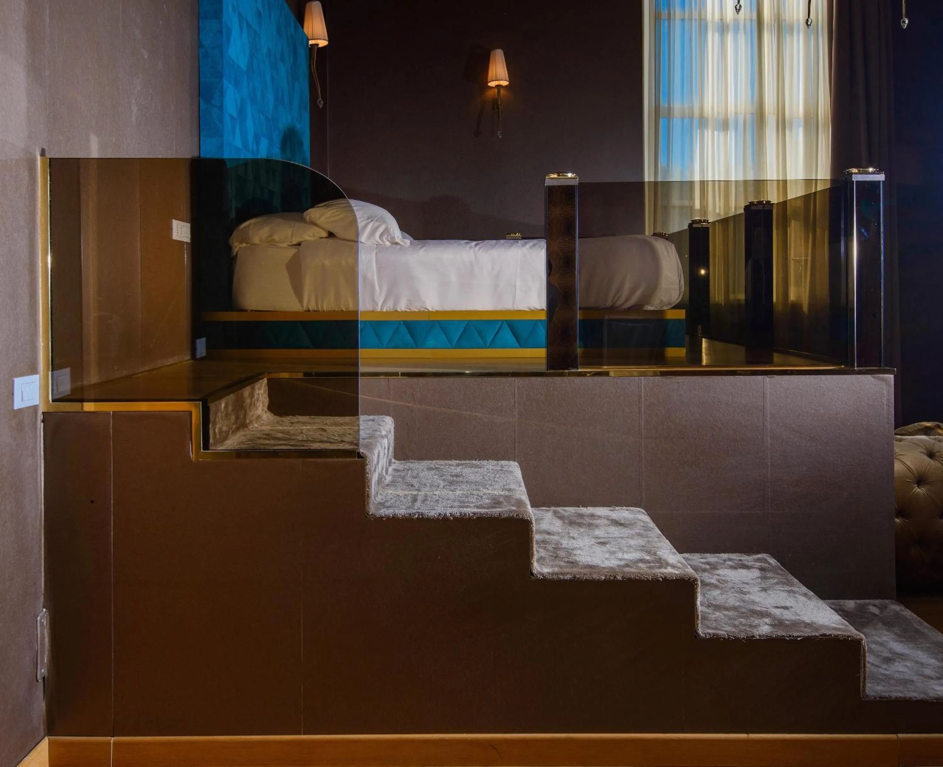 Bedroom, Bed in Penthouse Suite Rome - Private Suites