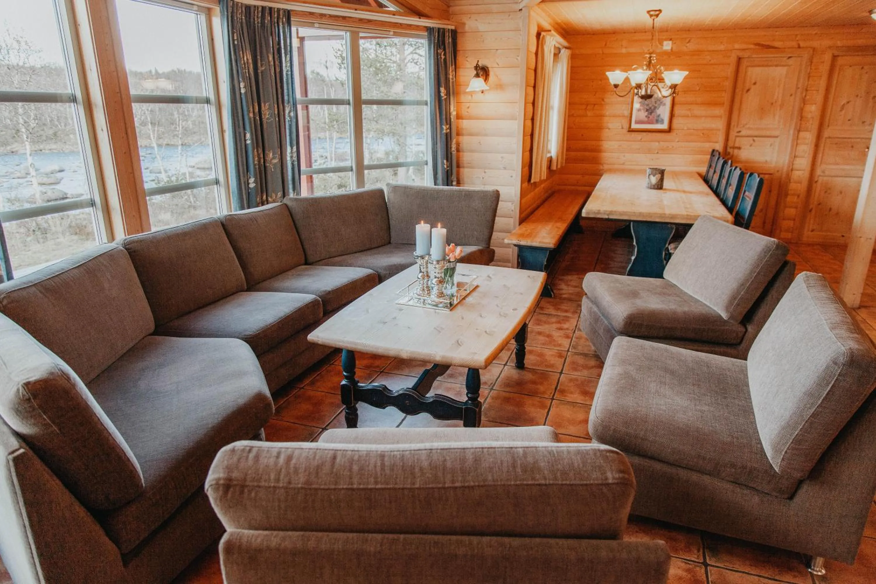 Living room in Hovden Høyfjellsenter