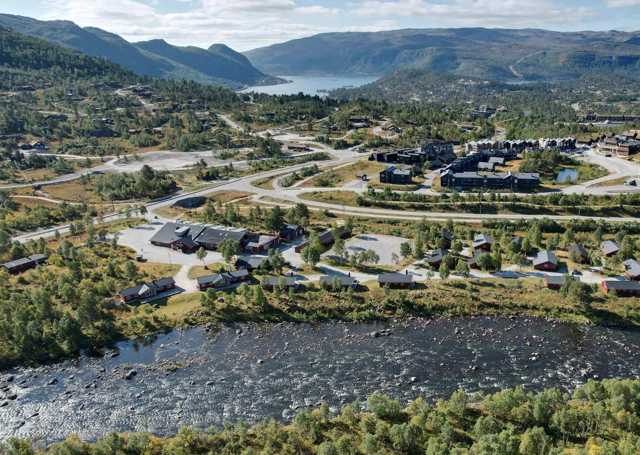 Bird's eye view in Hovden Høyfjellsenter
