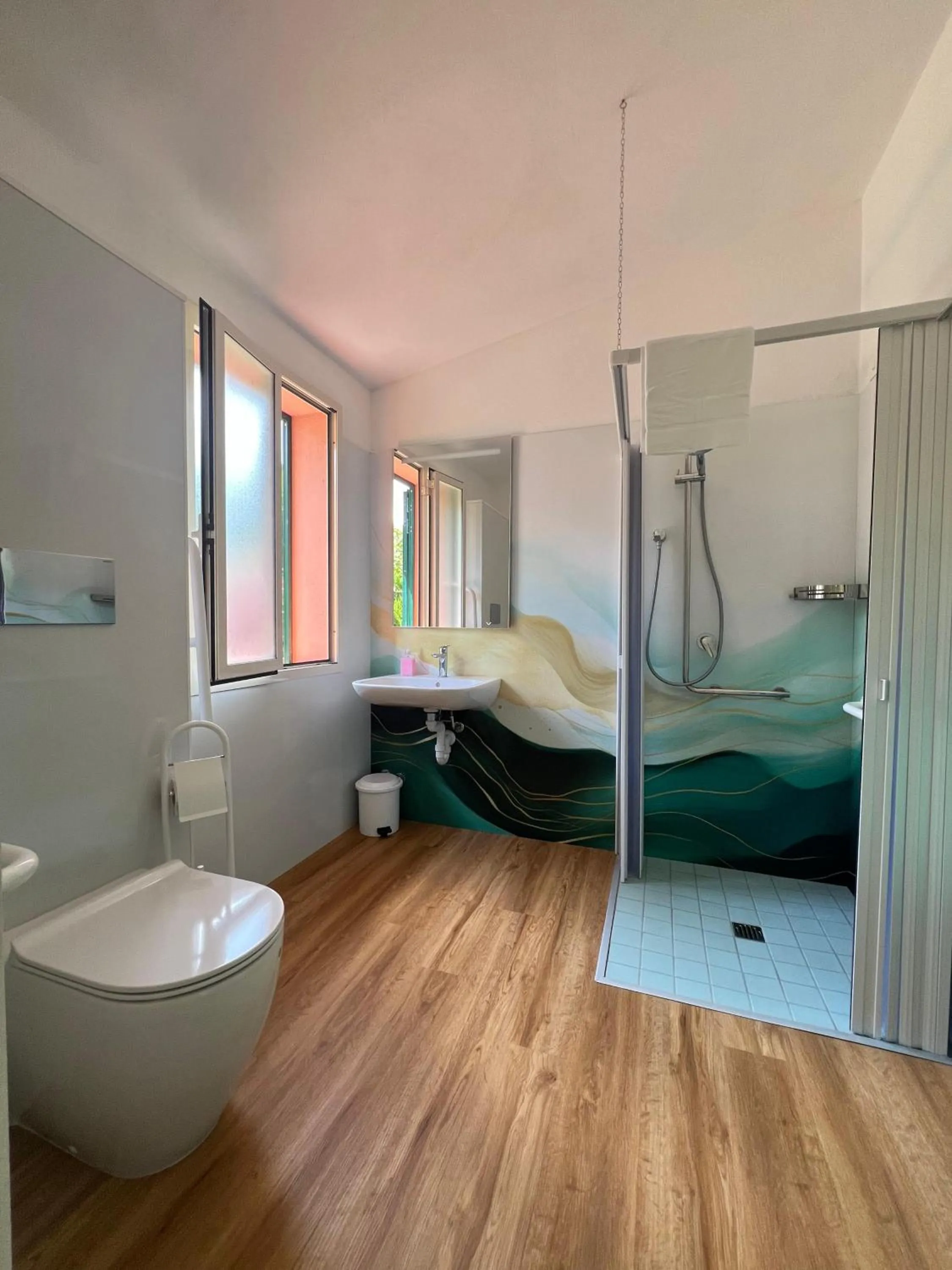 Bathroom, Bed in Casa Campanella Resort