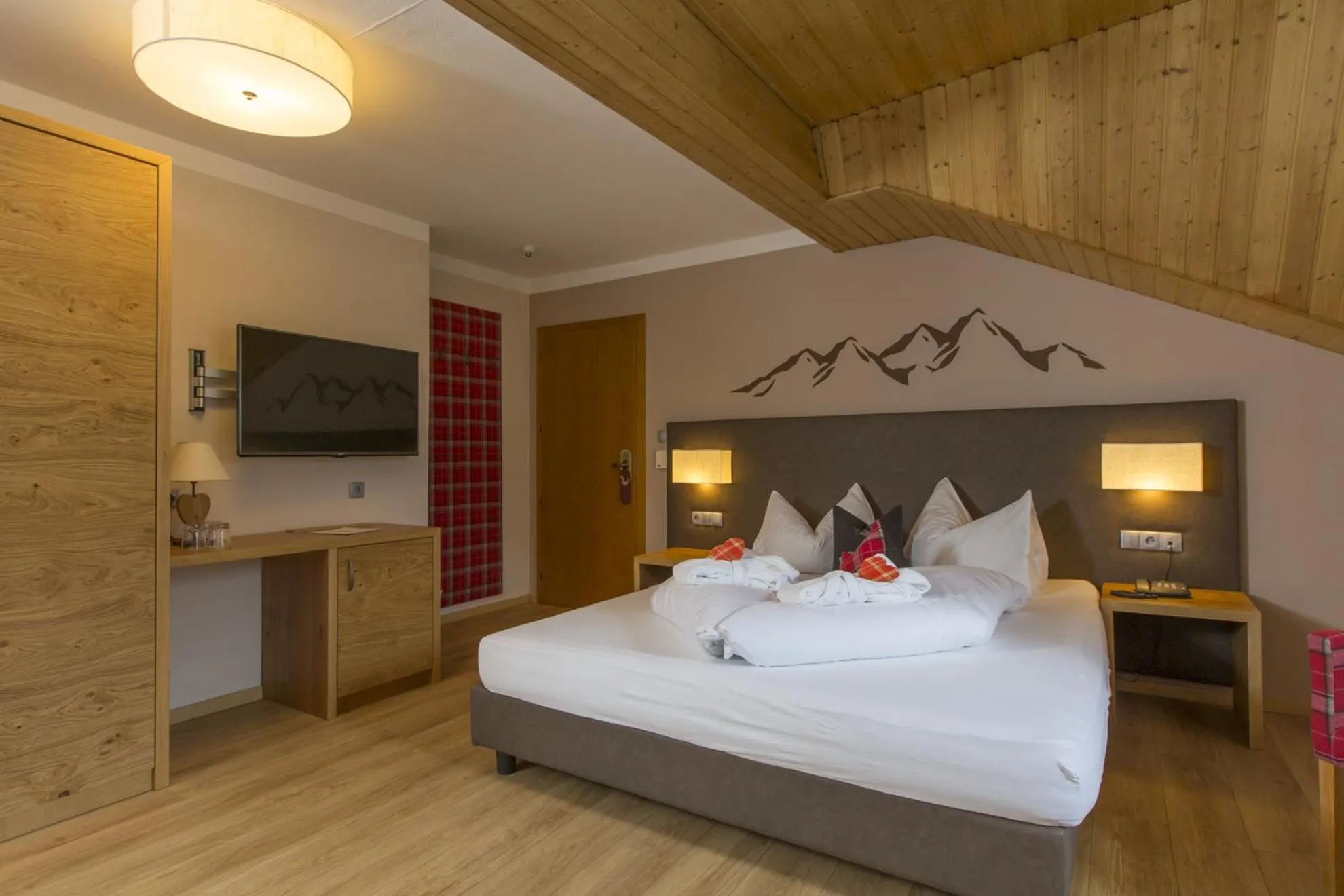 Photo of the whole room, Bed in Hotel Mühlenerhof