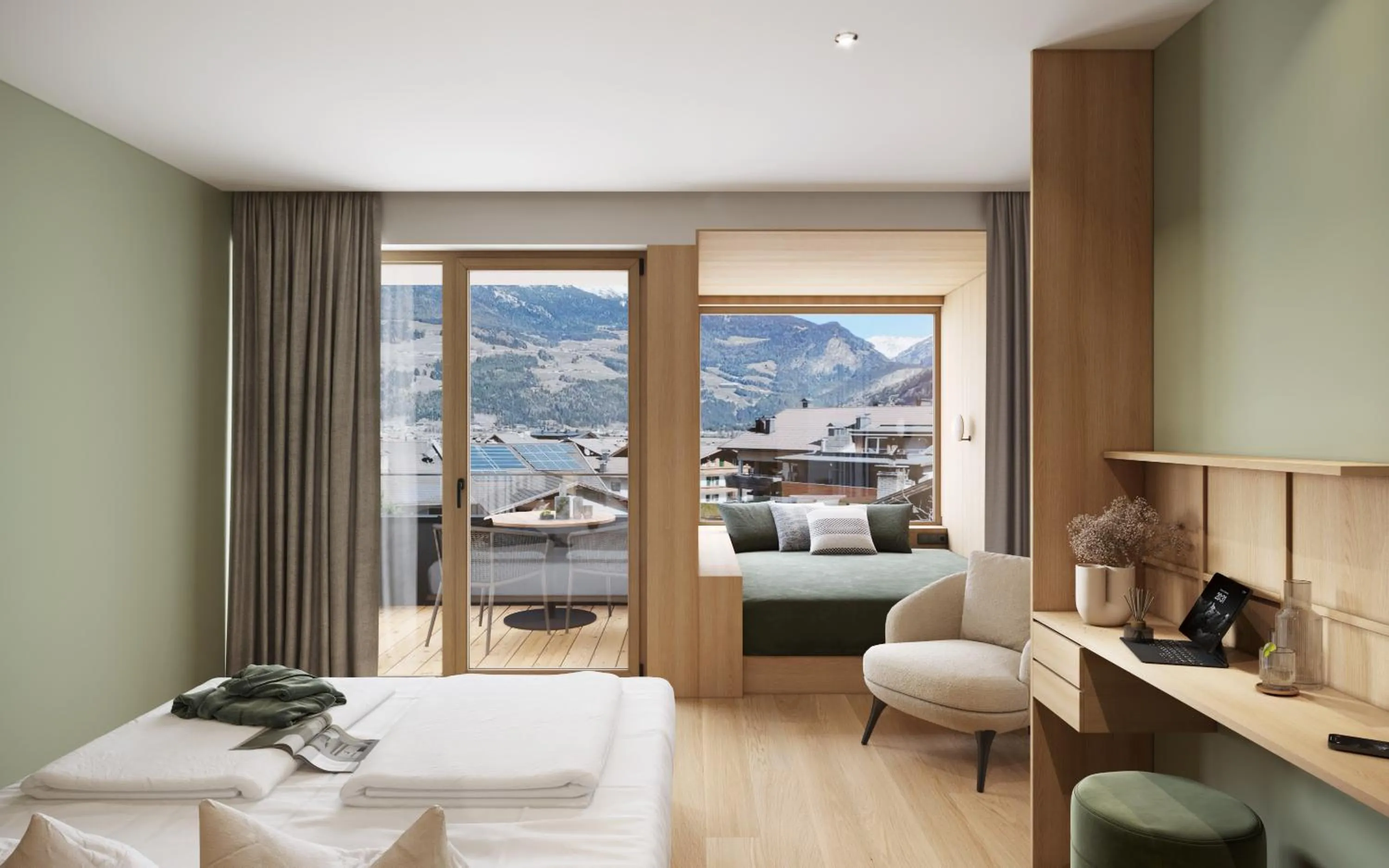 Bedroom, Bed in Hotel Mühlenerhof