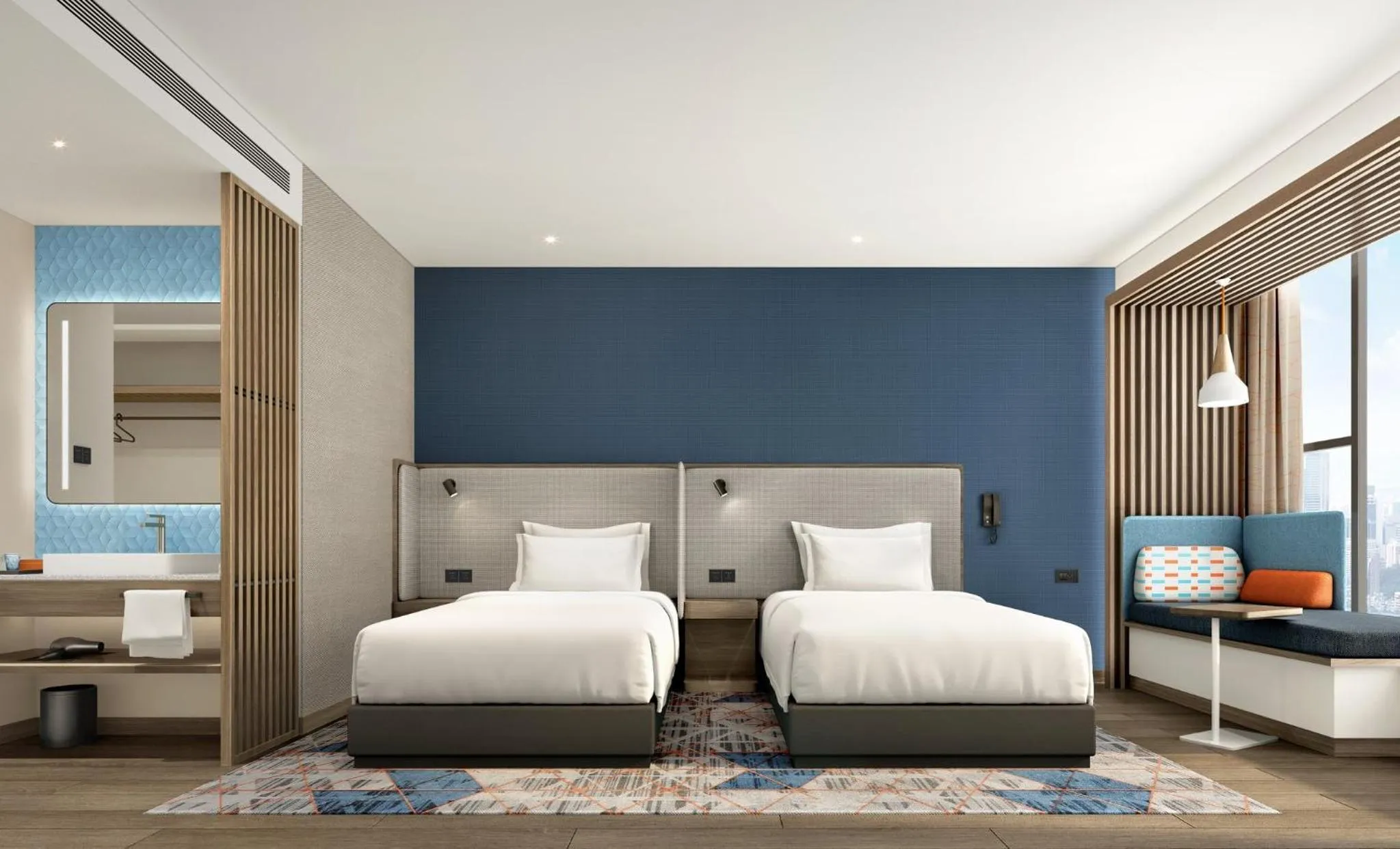 Photo of the whole room, Bed in Holiday Inn Express Shenzhen Guangming Cloud Park by IHG