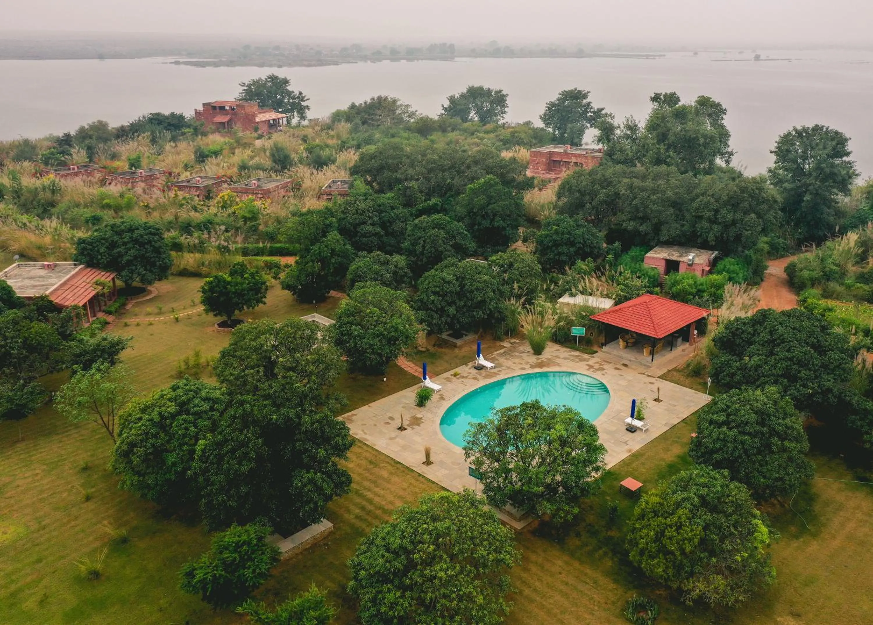 Swimming pool in Narsingh Bagh