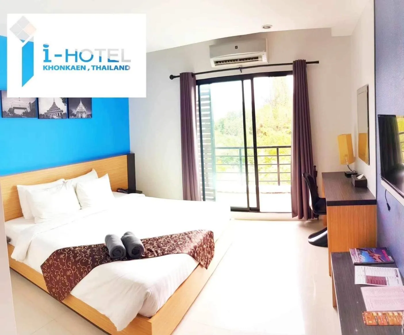Bed in I Hotel Khonkaen