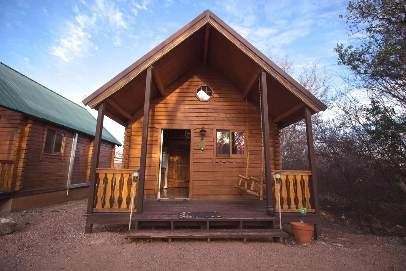 Balcony/Terrace in Katie's Cozy Cabins