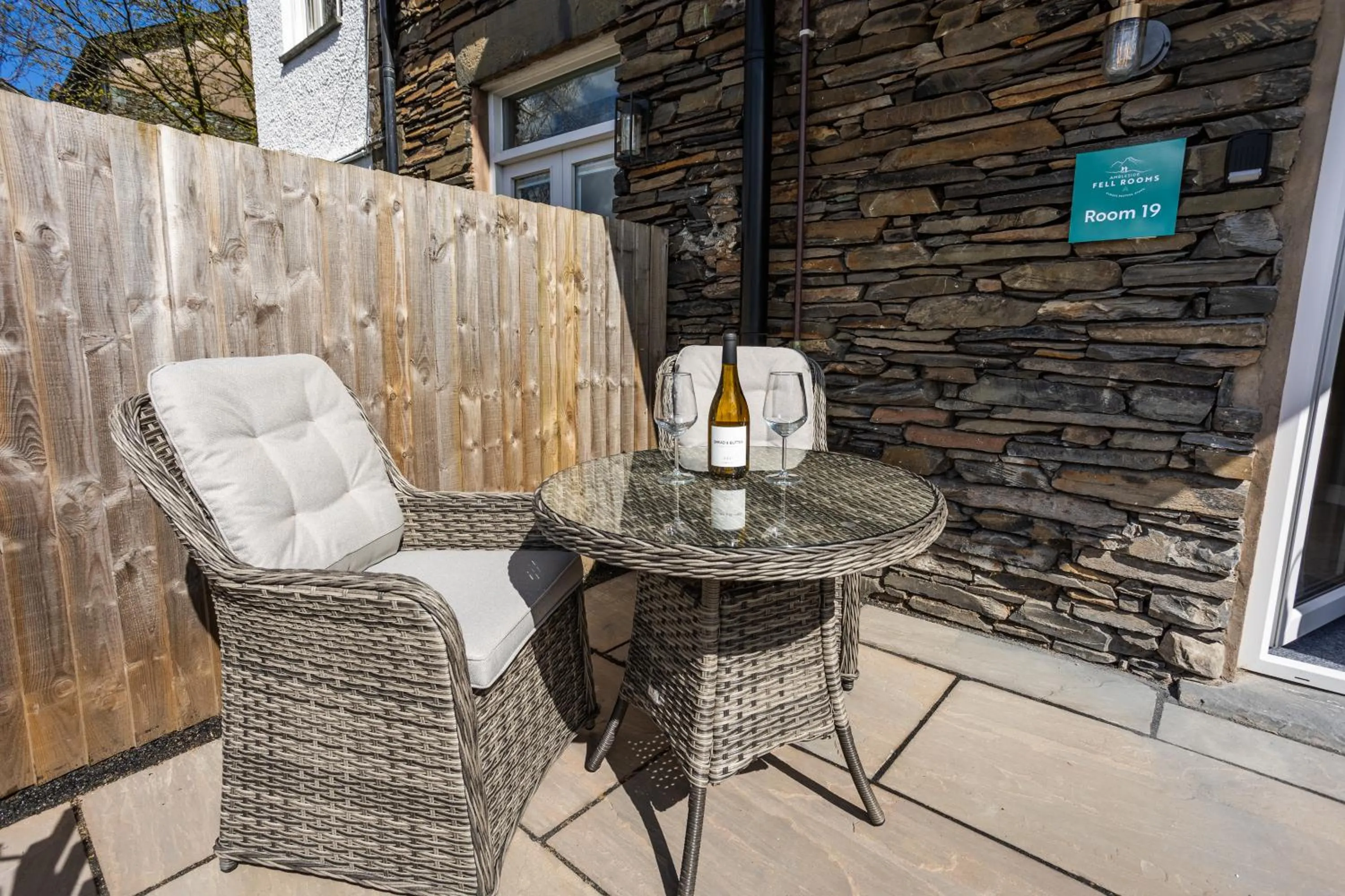 Patio in Ambleside Fell Rooms
