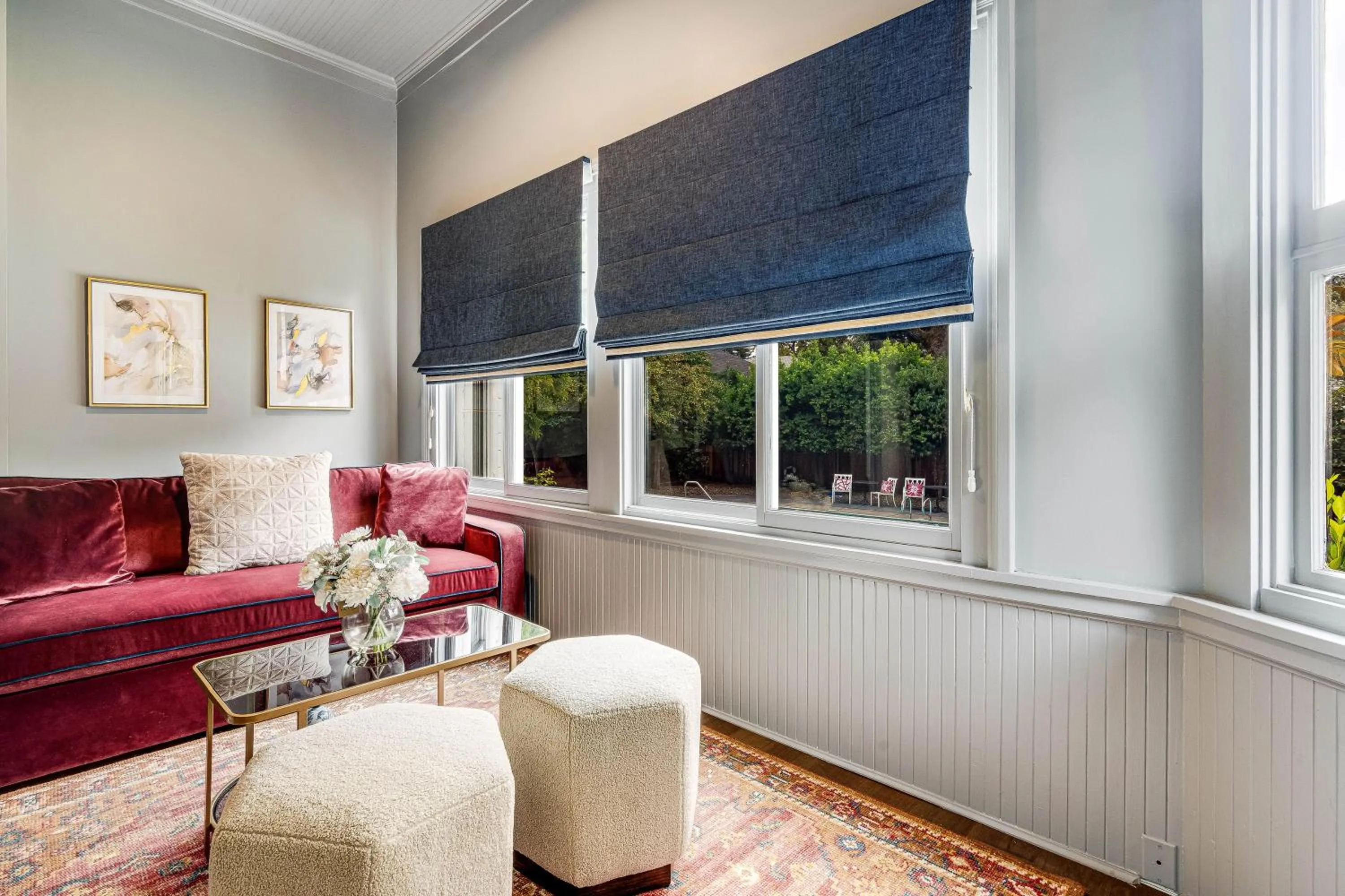 Seating area in White House Napa