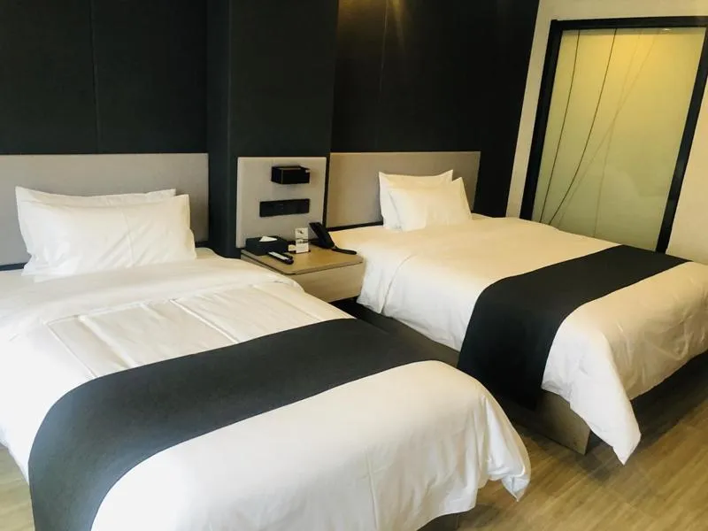 Bed in Thank Inn Plus Jiaozuo Mengzhou Sangpo Times New Town