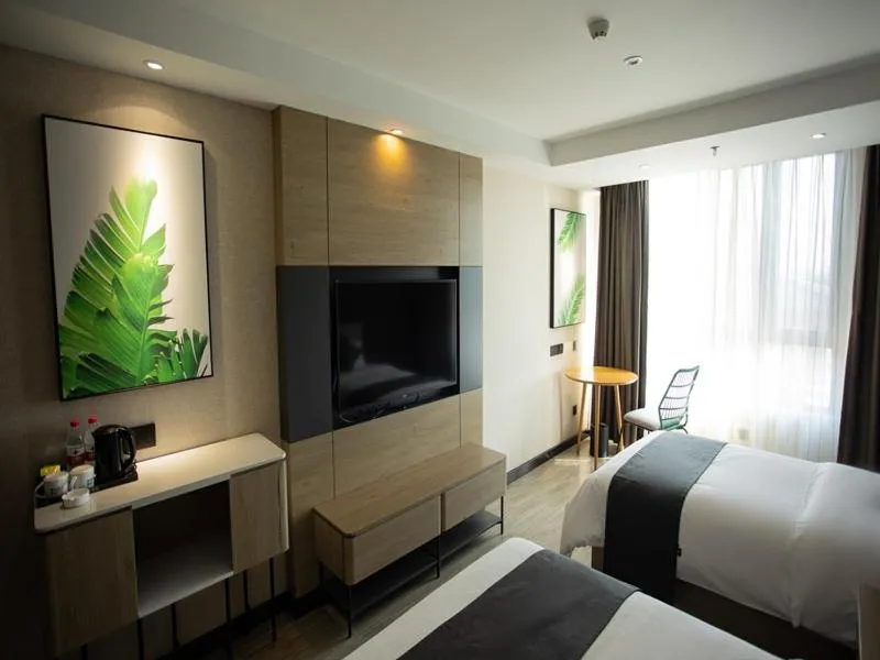 Bed in Thank Inn Plus Jiaozuo Mengzhou Sangpo Times New Town