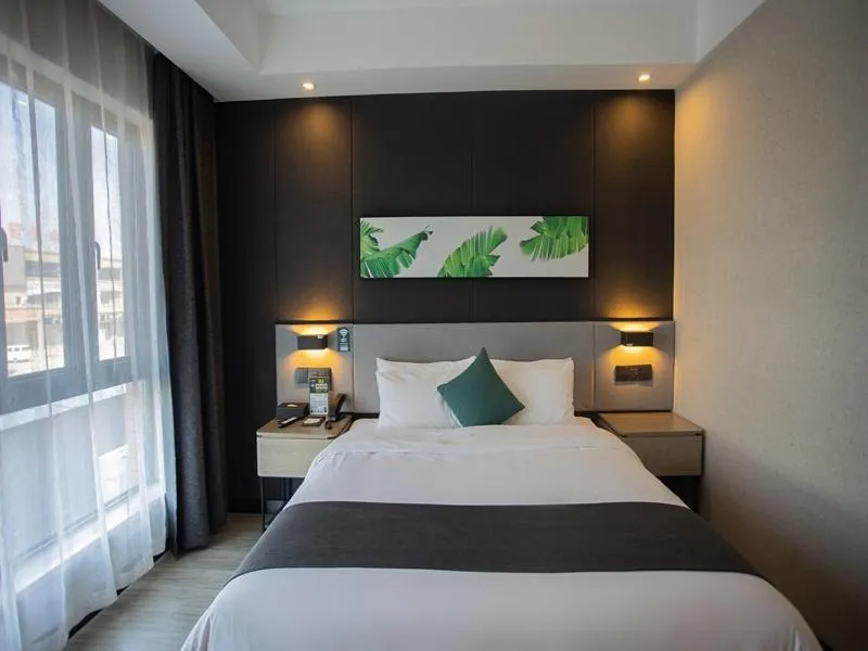 Bed in Thank Inn Plus Jiaozuo Mengzhou Sangpo Times New Town