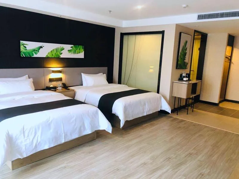 Bed in Thank Inn Plus Jiaozuo Mengzhou Sangpo Times New Town