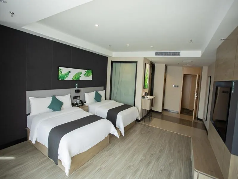 Bed in Thank Inn Plus Jiaozuo Mengzhou Sangpo Times New Town