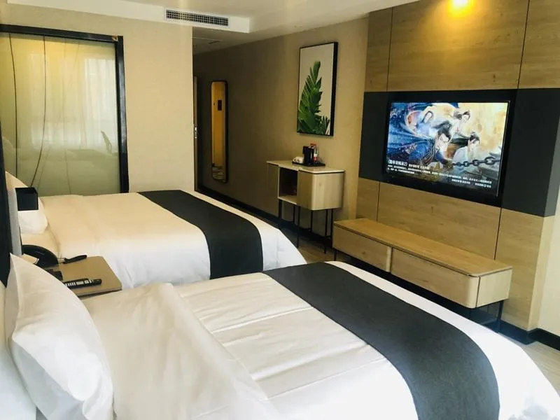 Bed in Thank Inn Plus Jiaozuo Mengzhou Sangpo Times New Town