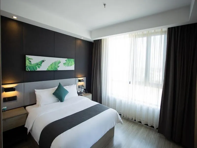 Bed in Thank Inn Plus Jiaozuo Mengzhou Sangpo Times New Town