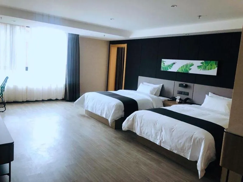 Bed in Thank Inn Plus Jiaozuo Mengzhou Sangpo Times New Town
