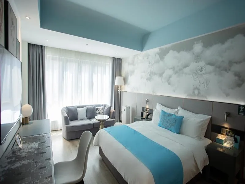 Bed in Thank Inn Plus Jiaozuo Mengzhou Sangpo Times New Town