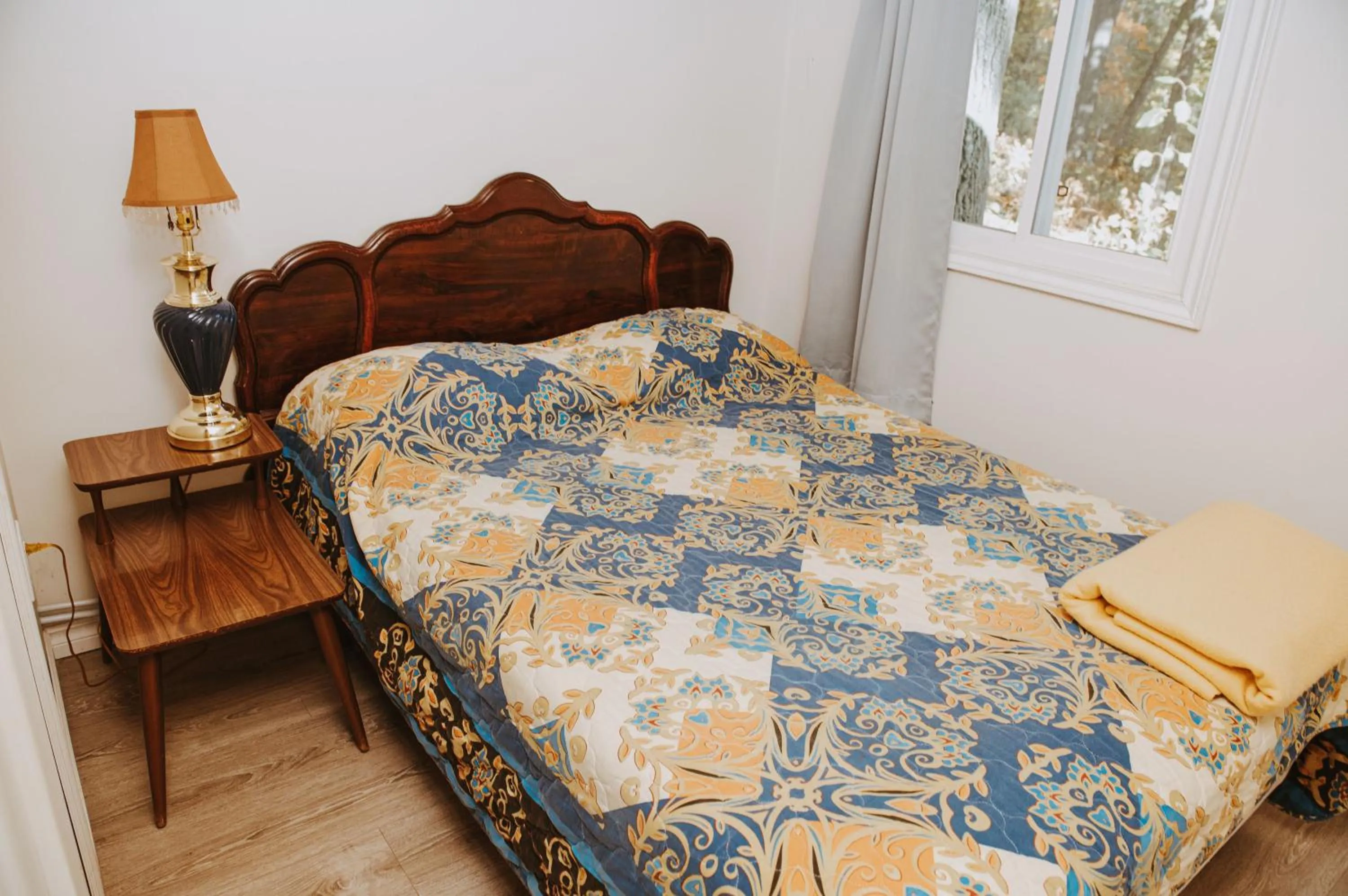 Bed in Lang Lake Resort