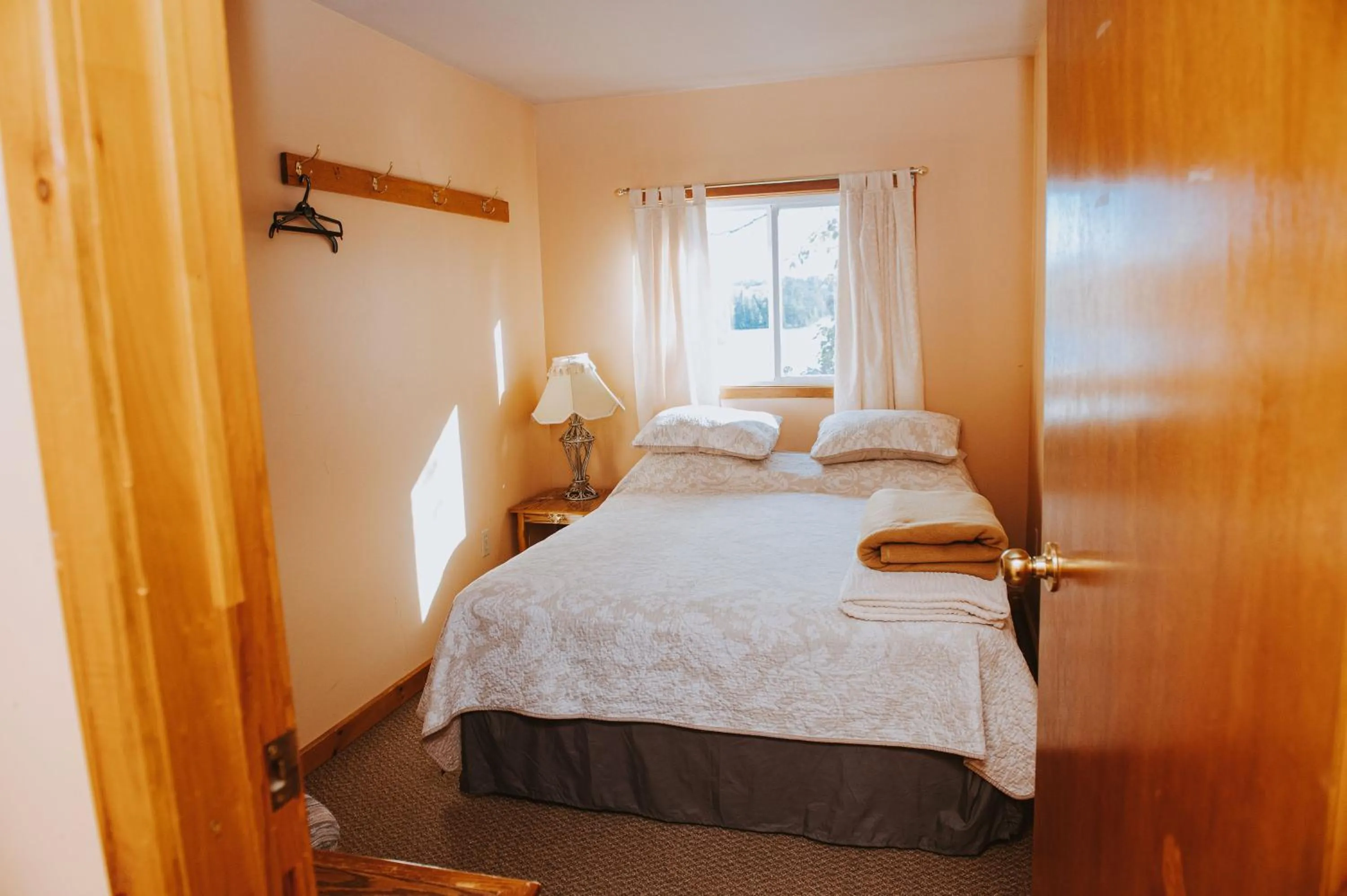 Bed in Lang Lake Resort