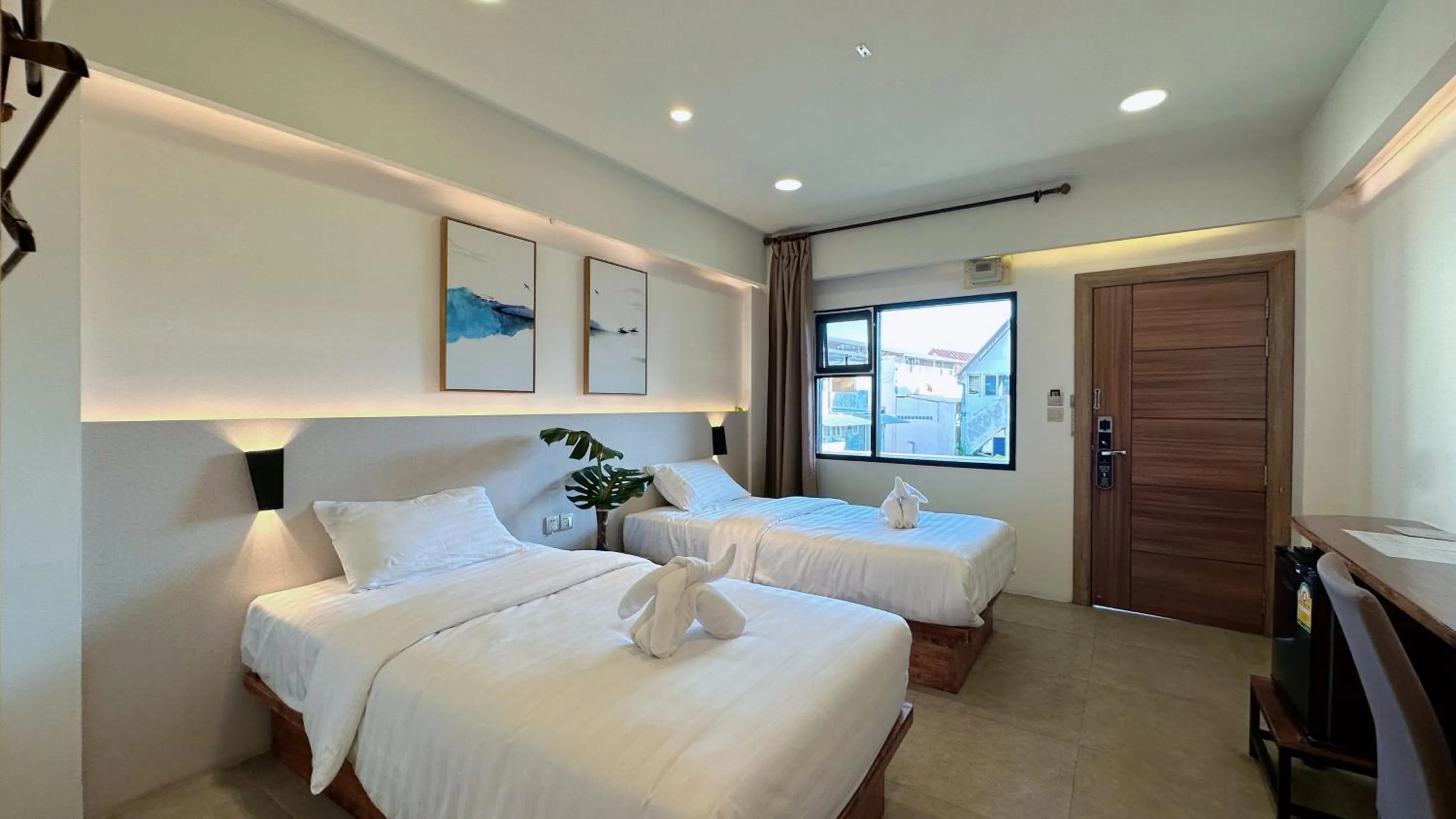 View (from property/room), Bed in Key酒店@古城中心店