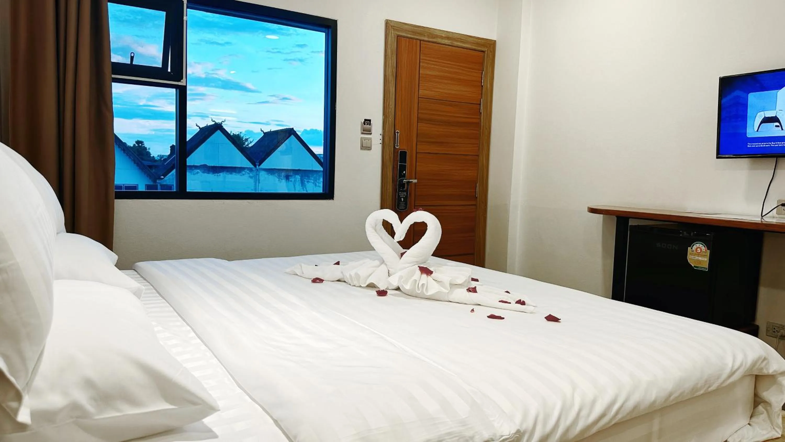 TV and multimedia, Bed in Key酒店@古城中心店