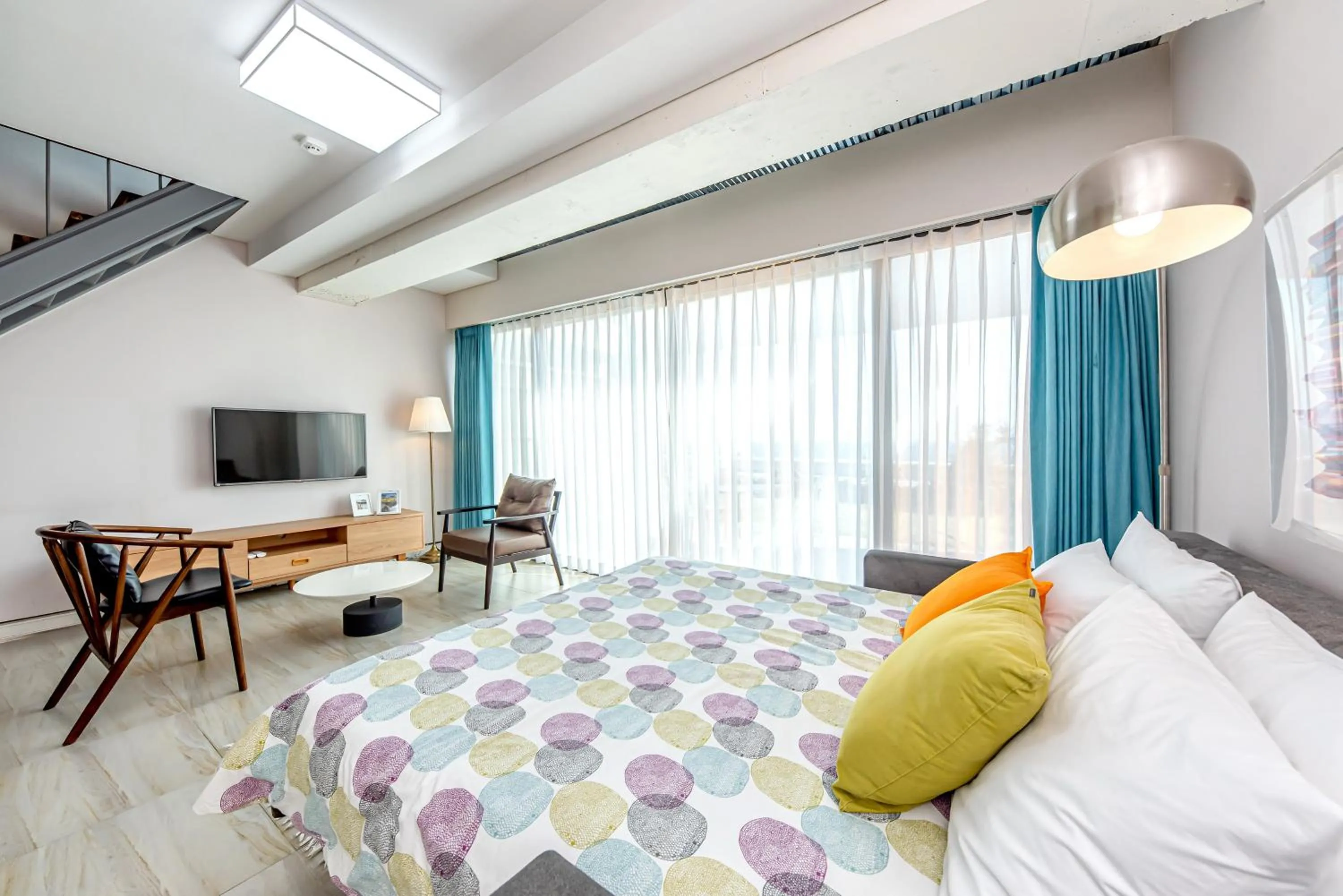 Bed in Jeju Bom stay & Art Gallery