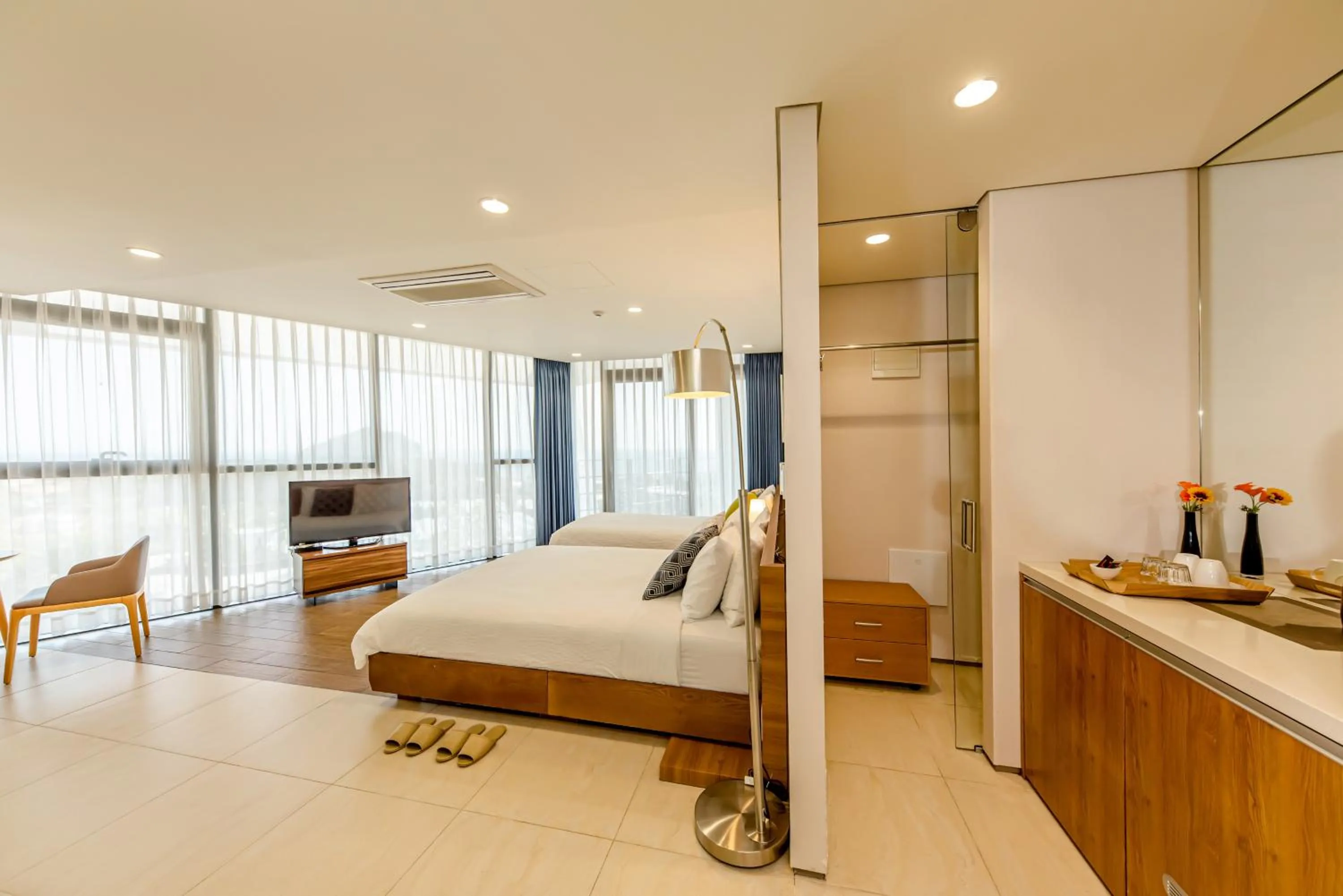 Coffee/tea facilities, Bed in Jeju Bom stay & Art Gallery