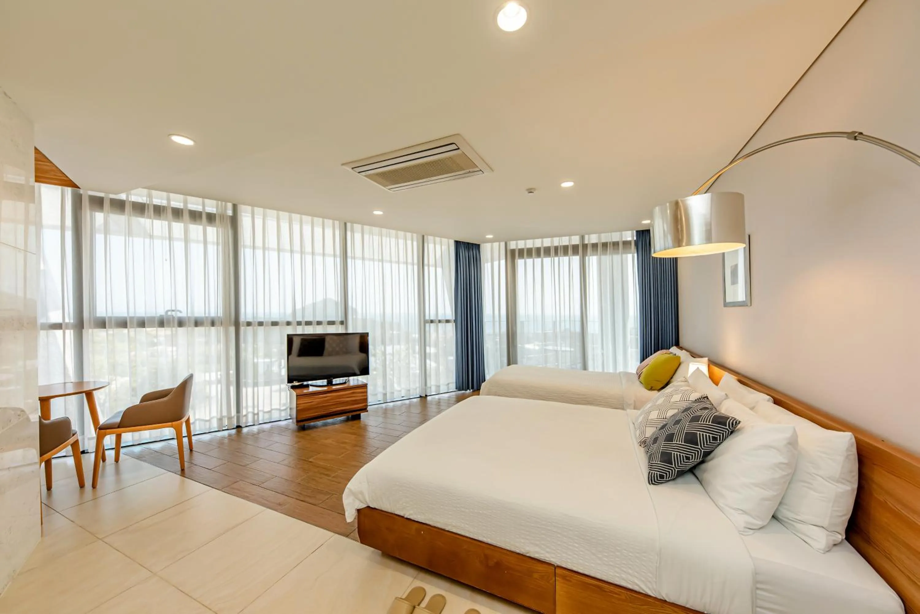 Bed in Jeju Bom stay & Art Gallery