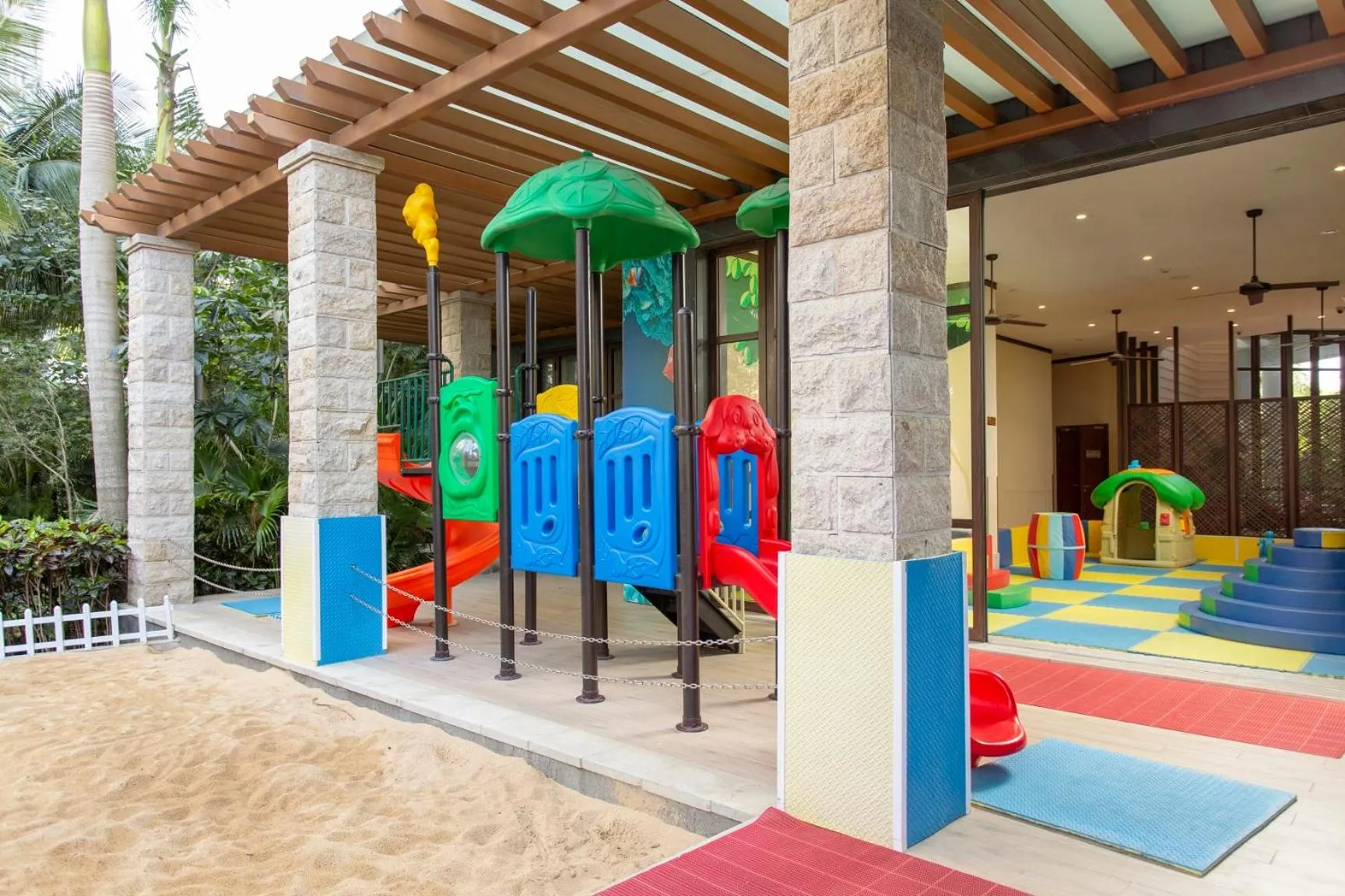 Children play ground in Sanya Seacube Holiday Hotel