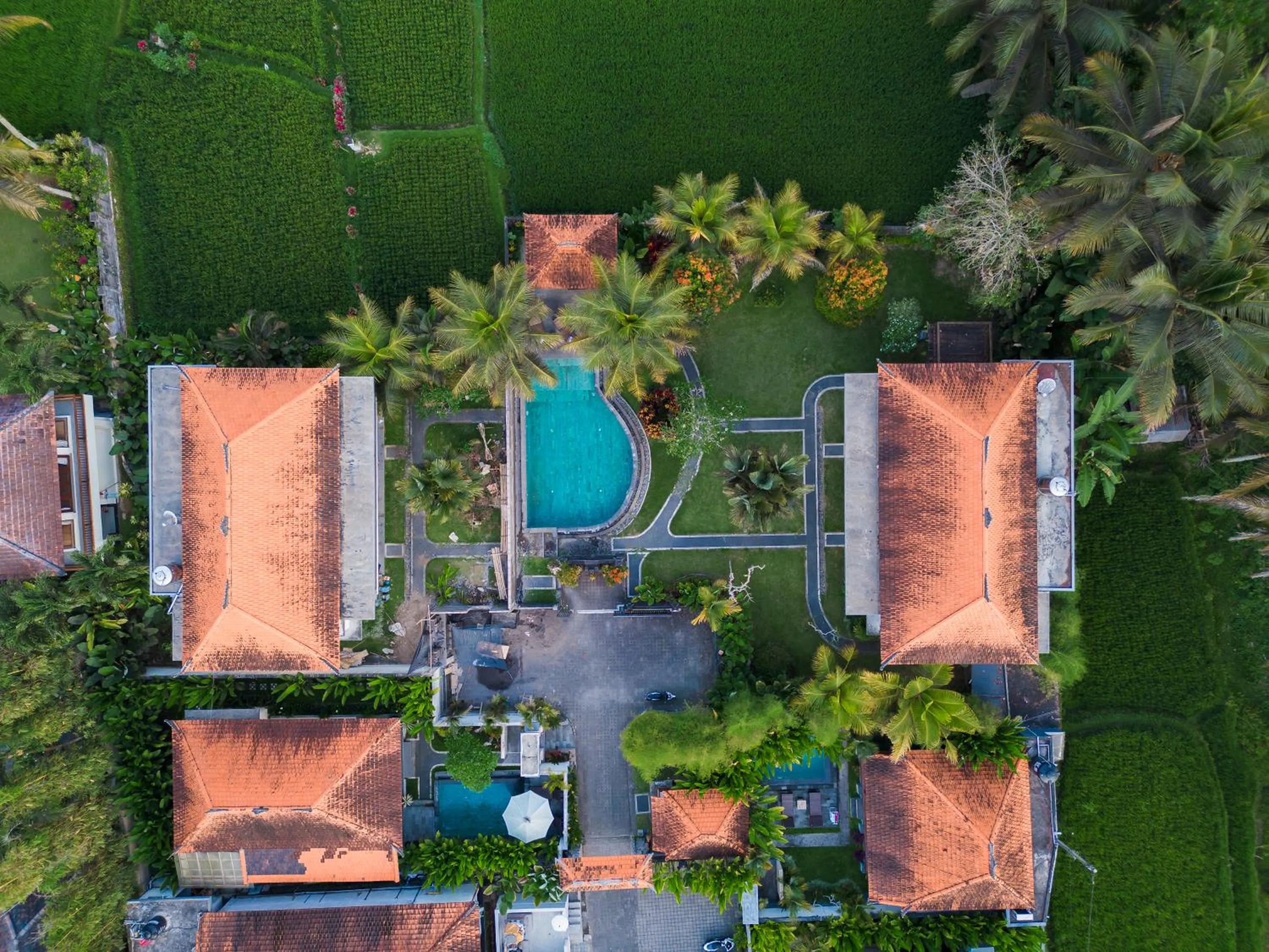 Bird's eye view in Meng Bengil Villa