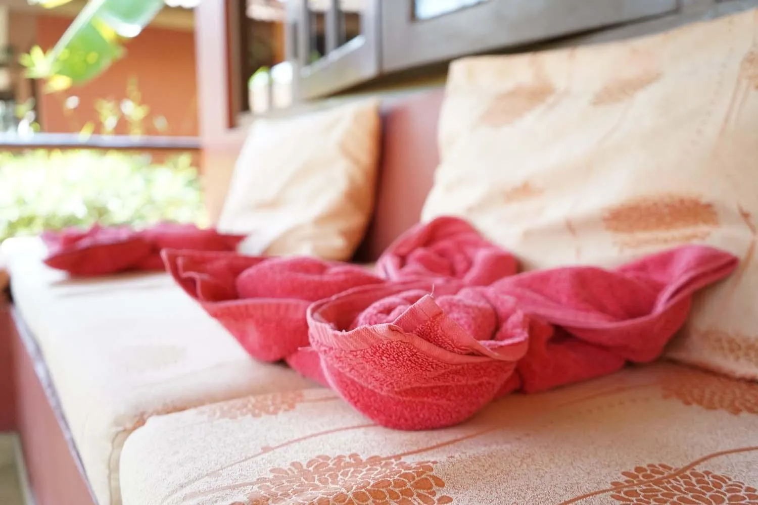 Balcony/Terrace, Bed in Puetz Travels Beach Resort