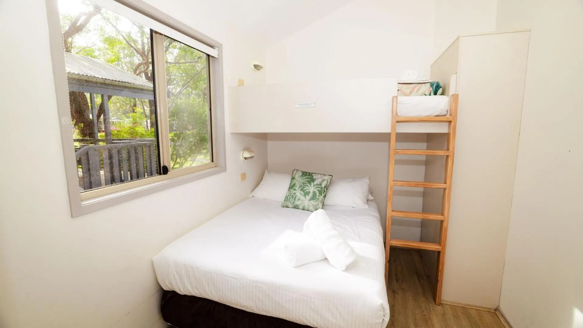 Bed in Koala Shores Holiday Park