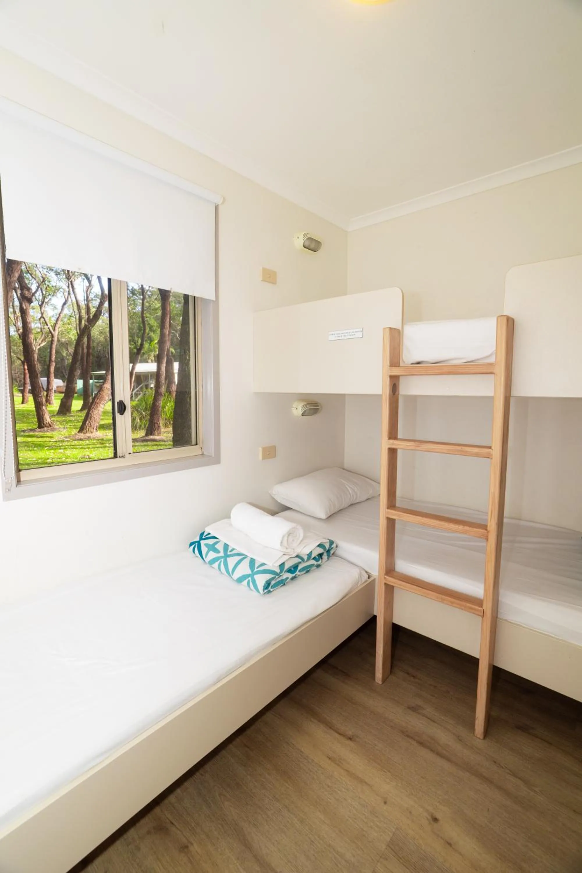 Bed in Koala Shores Holiday Park
