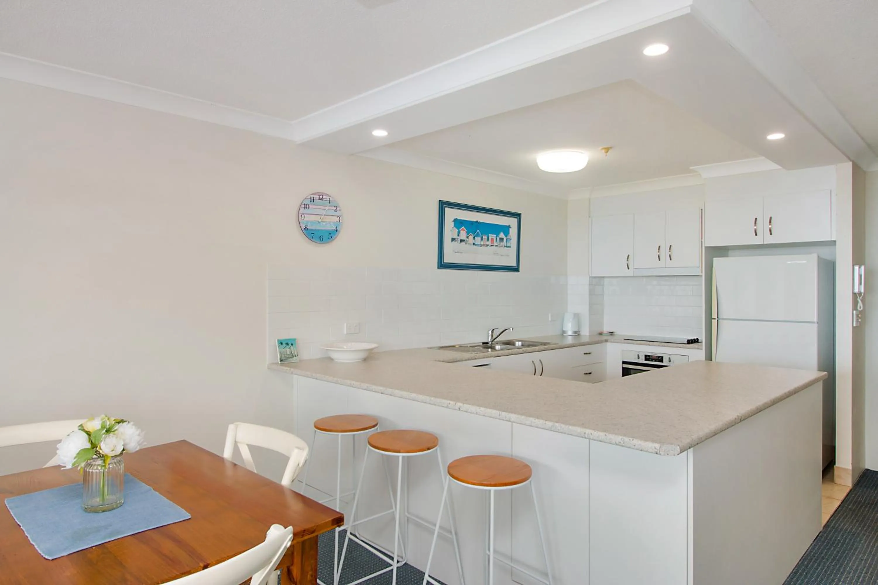 Kitchen or kitchenette in Meridian Tower Kirra Beach