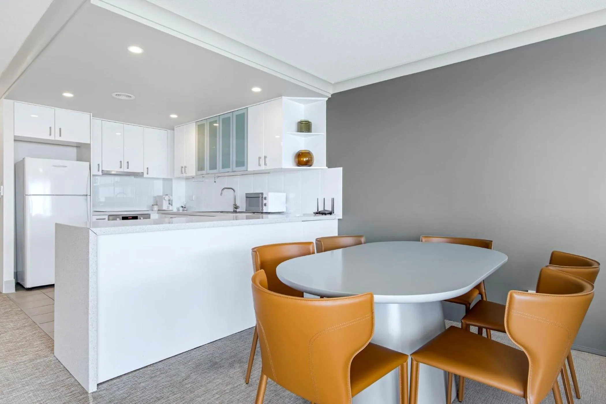 Kitchen or kitchenette in Meridian Tower Kirra Beach