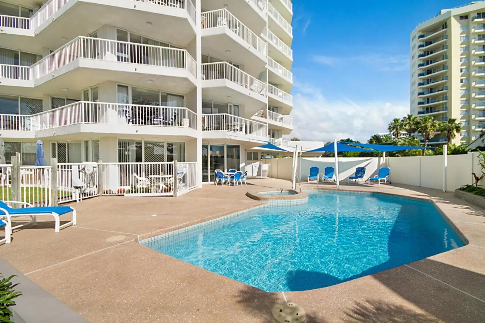 Swimming pool in Meridian Tower Kirra Beach