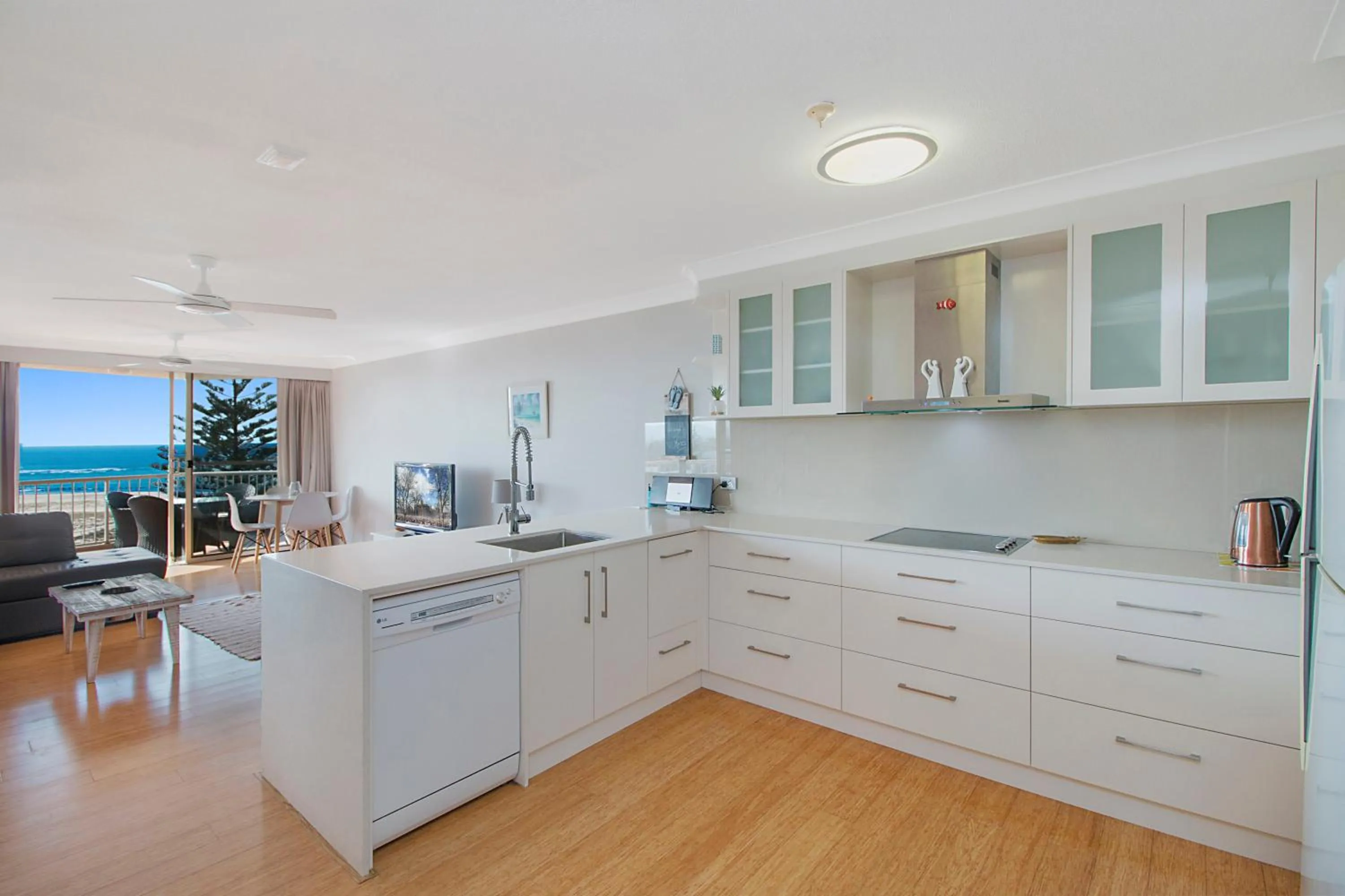 Kitchen or kitchenette in Meridian Tower Kirra Beach