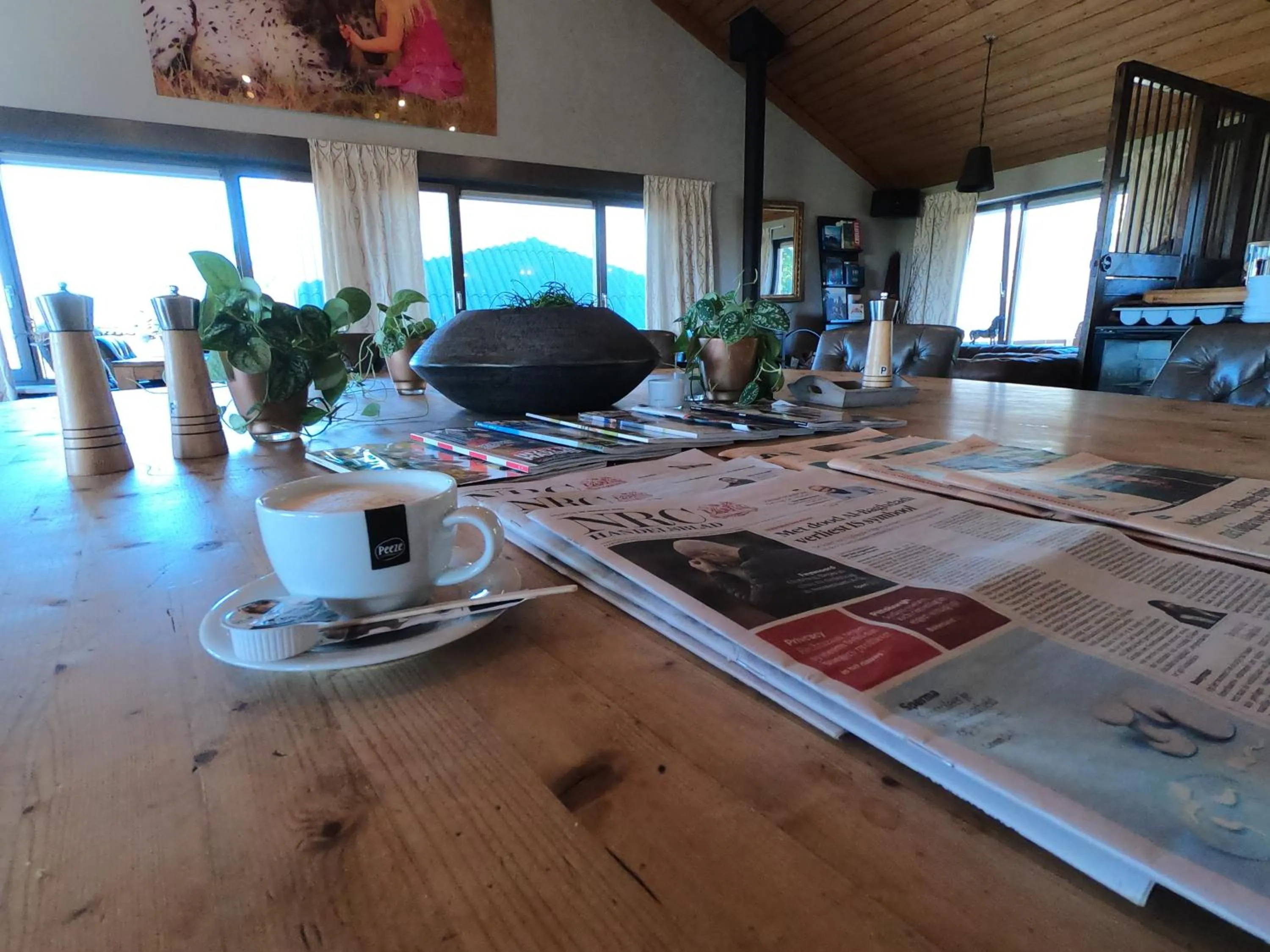 Communal lounge/ TV room in Human & Horse Hotel