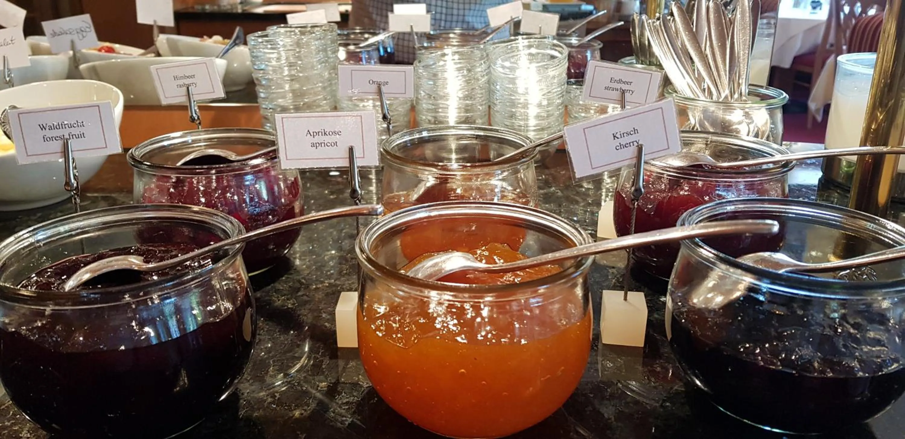 Buffet breakfast in Hotel Krone