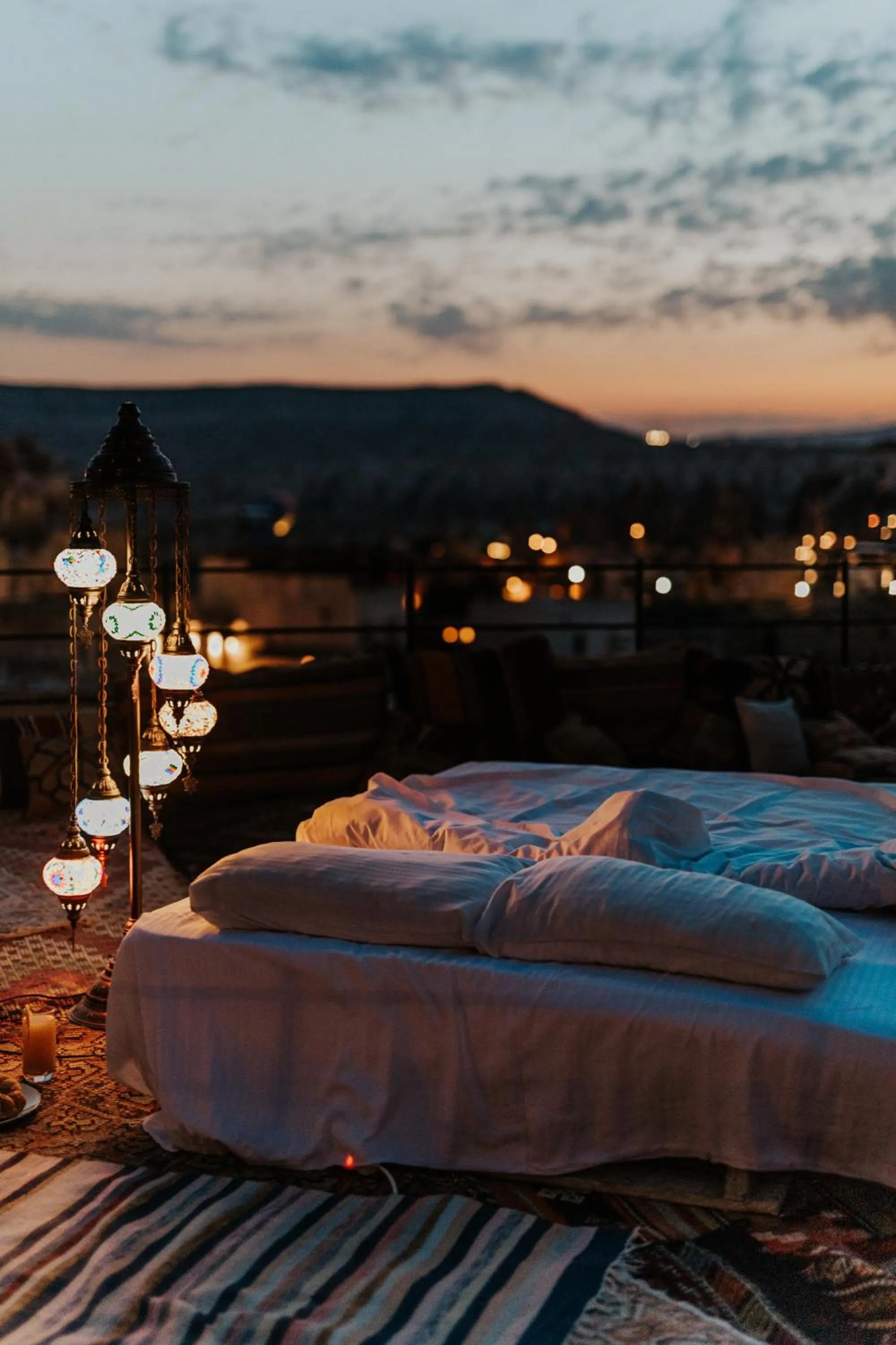 Balcony/Terrace, Bed in Angel View Suites