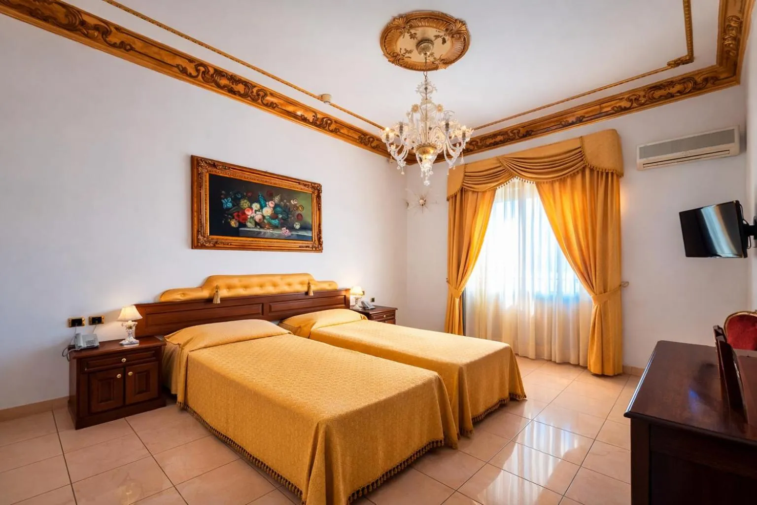 Bed in Euro Hotel Iglesias