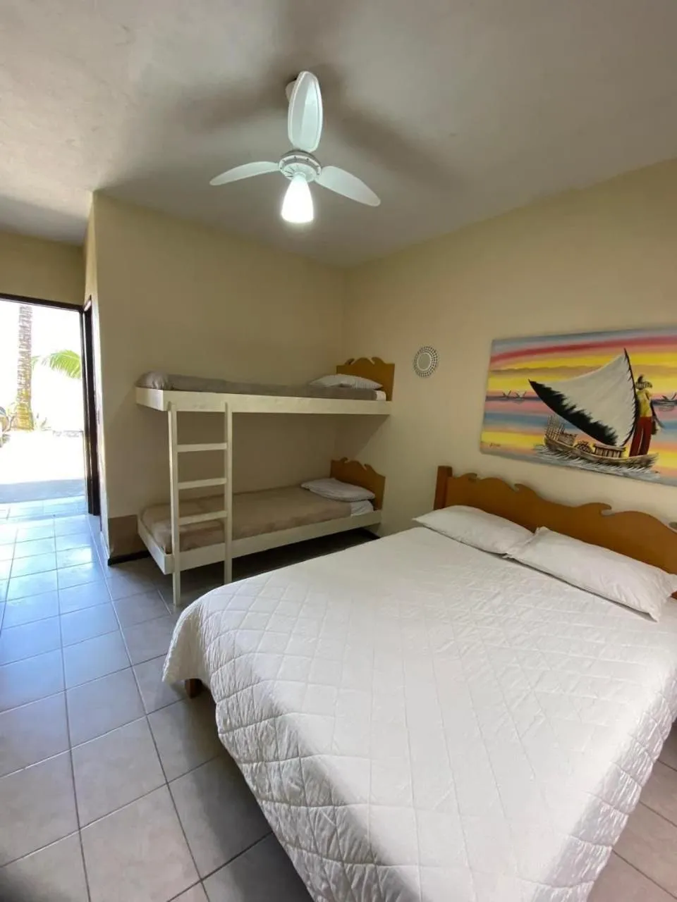 View (from property/room), Bed in Pousada Maré Alta - MARESIAS