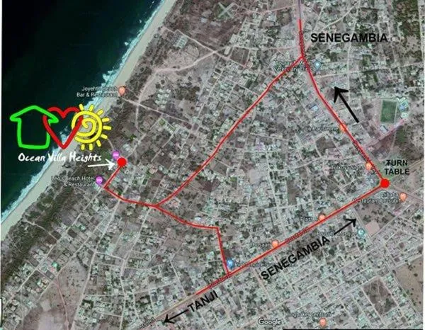 Bird's eye view in Ocean Villa Heights