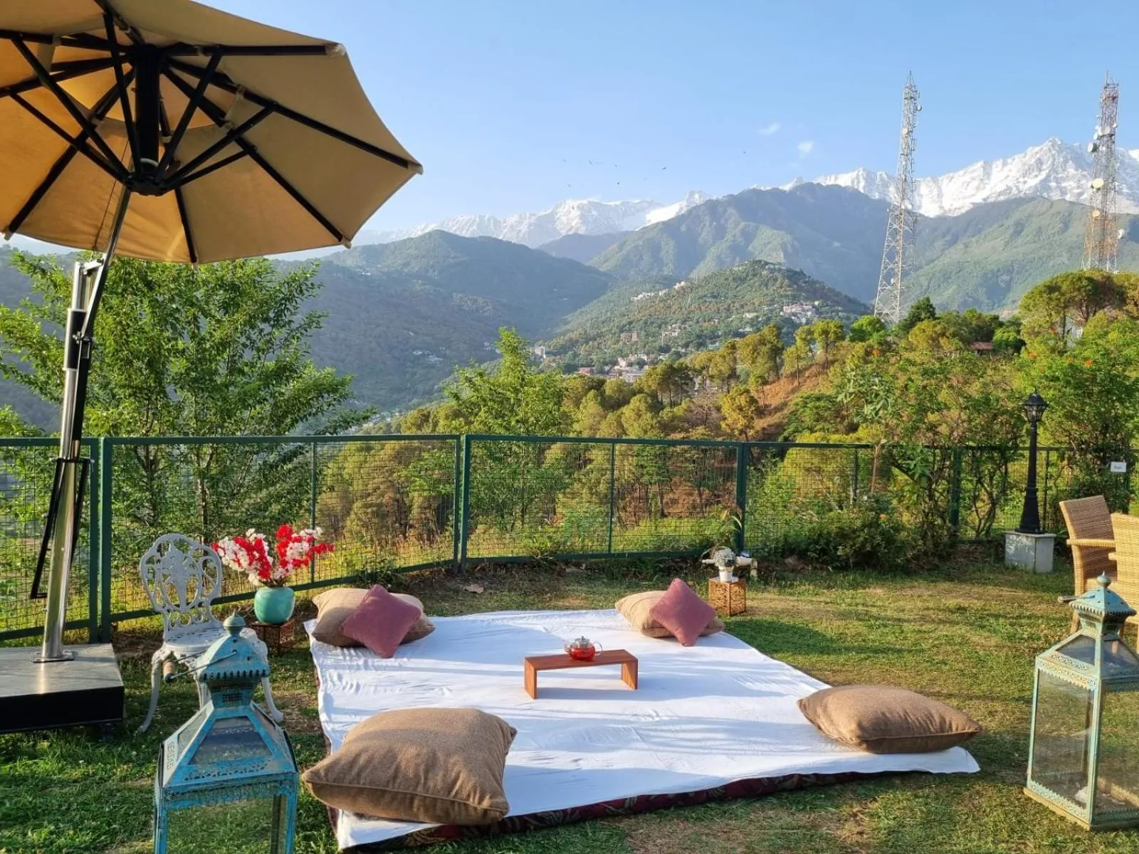 Garden in Brij Anayra Dharamshala - A Himalayan Luxury Retreat
