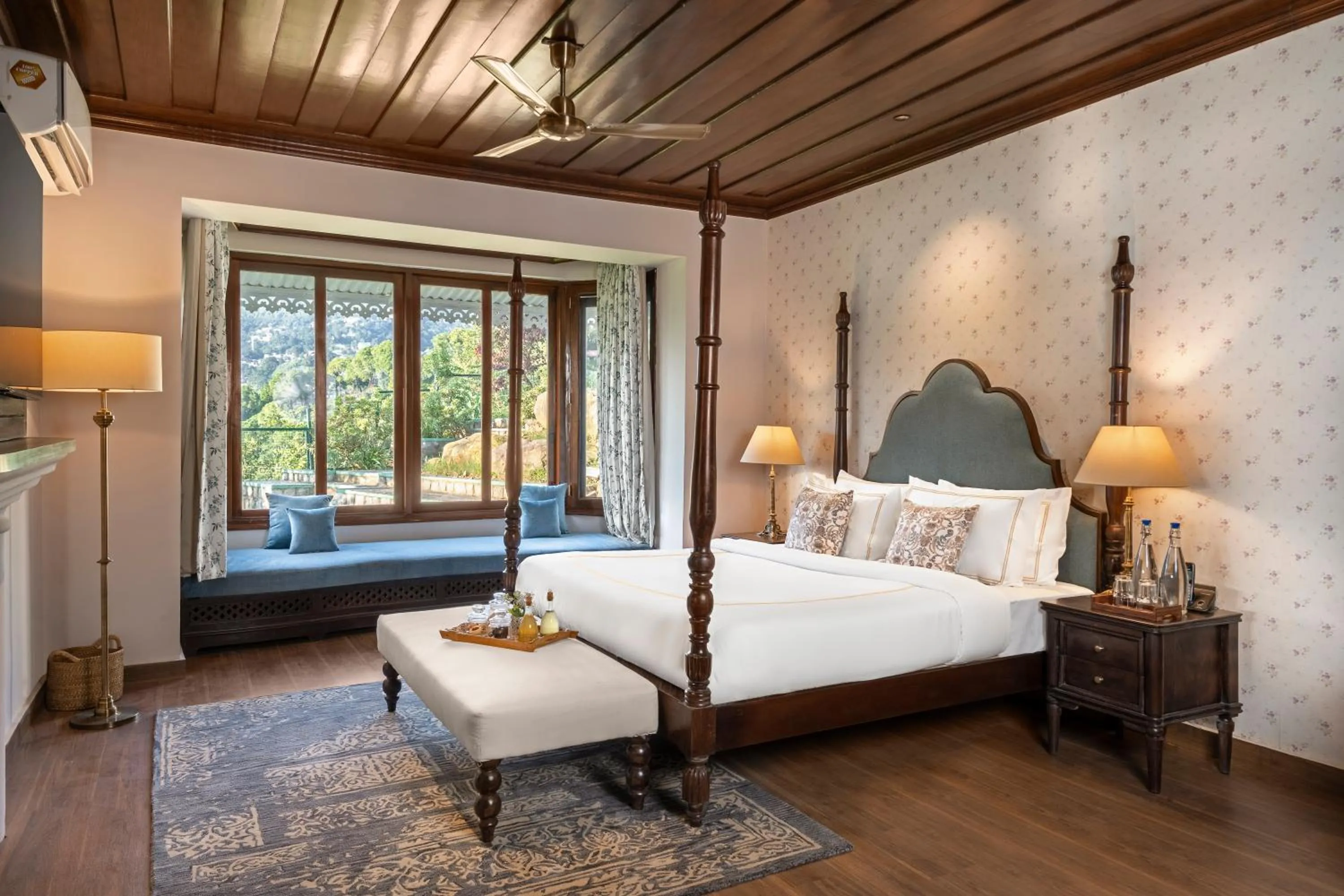 Photo of the whole room, Bed in Brij Anayra Dharamshala - A Himalayan Luxury Retreat
