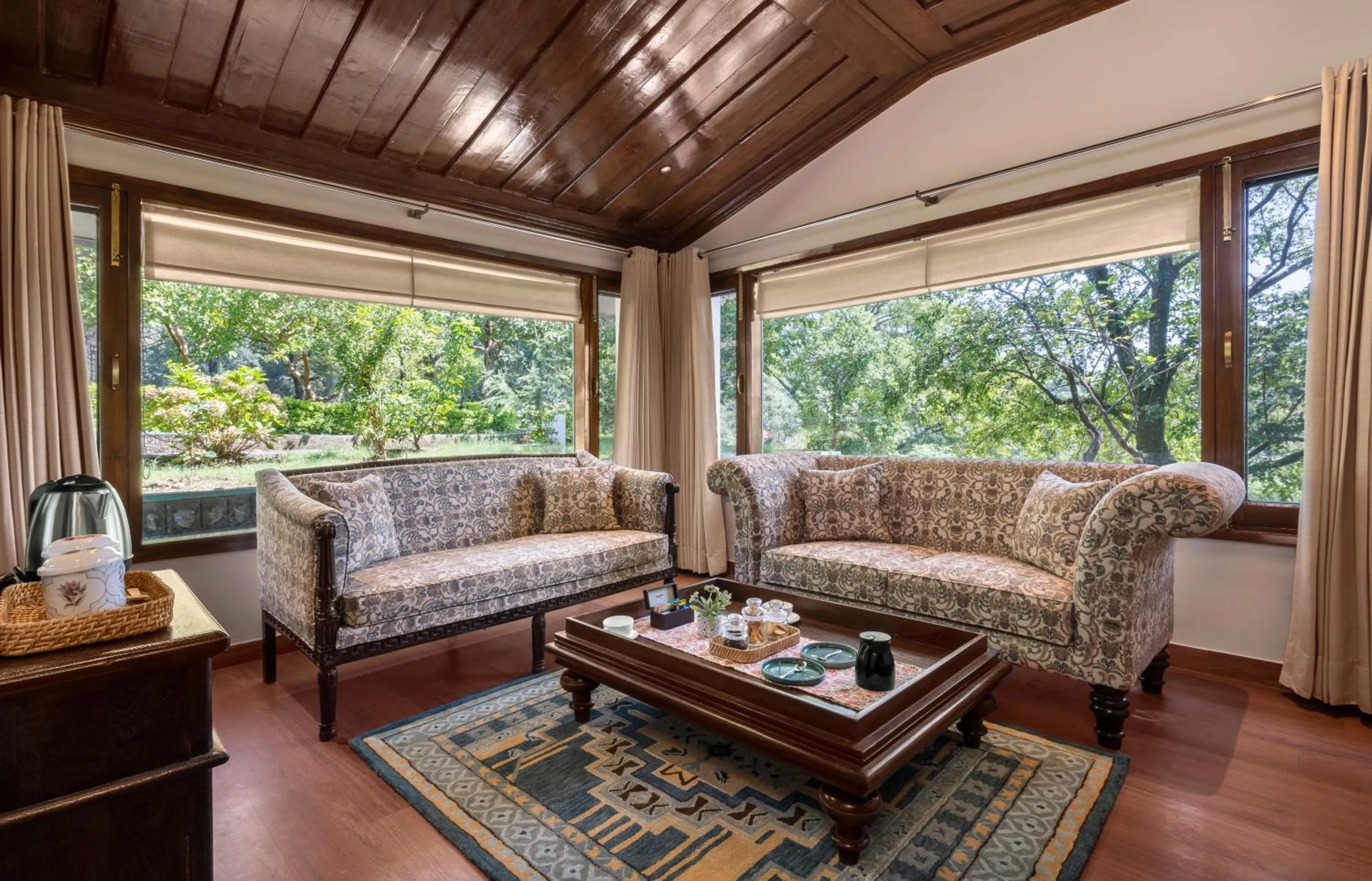 Living room, Seating Area in Brij Anayra Dharamshala - A Himalayan Luxury Retreat