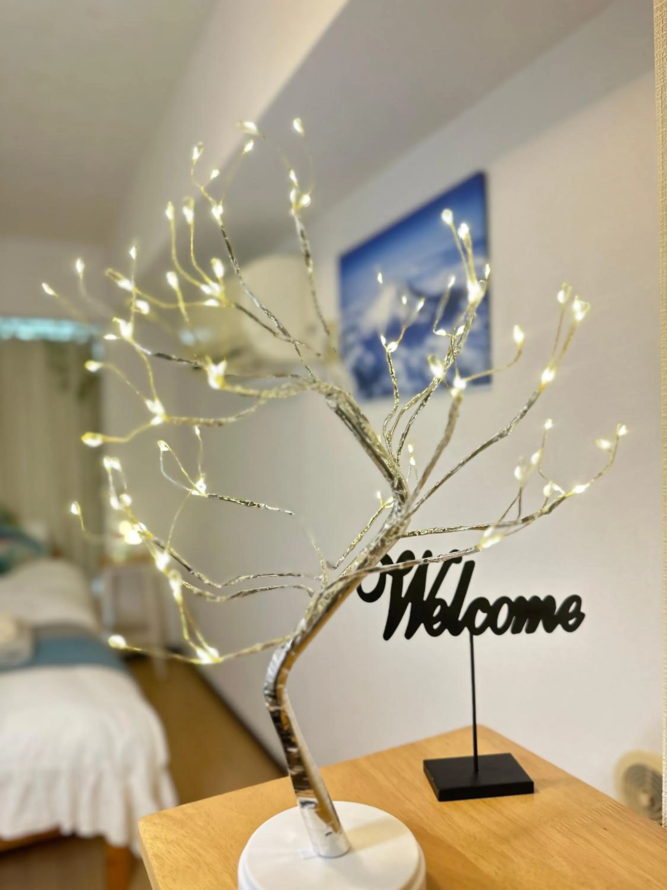 Bed in nestay apartment tokyo itabashi