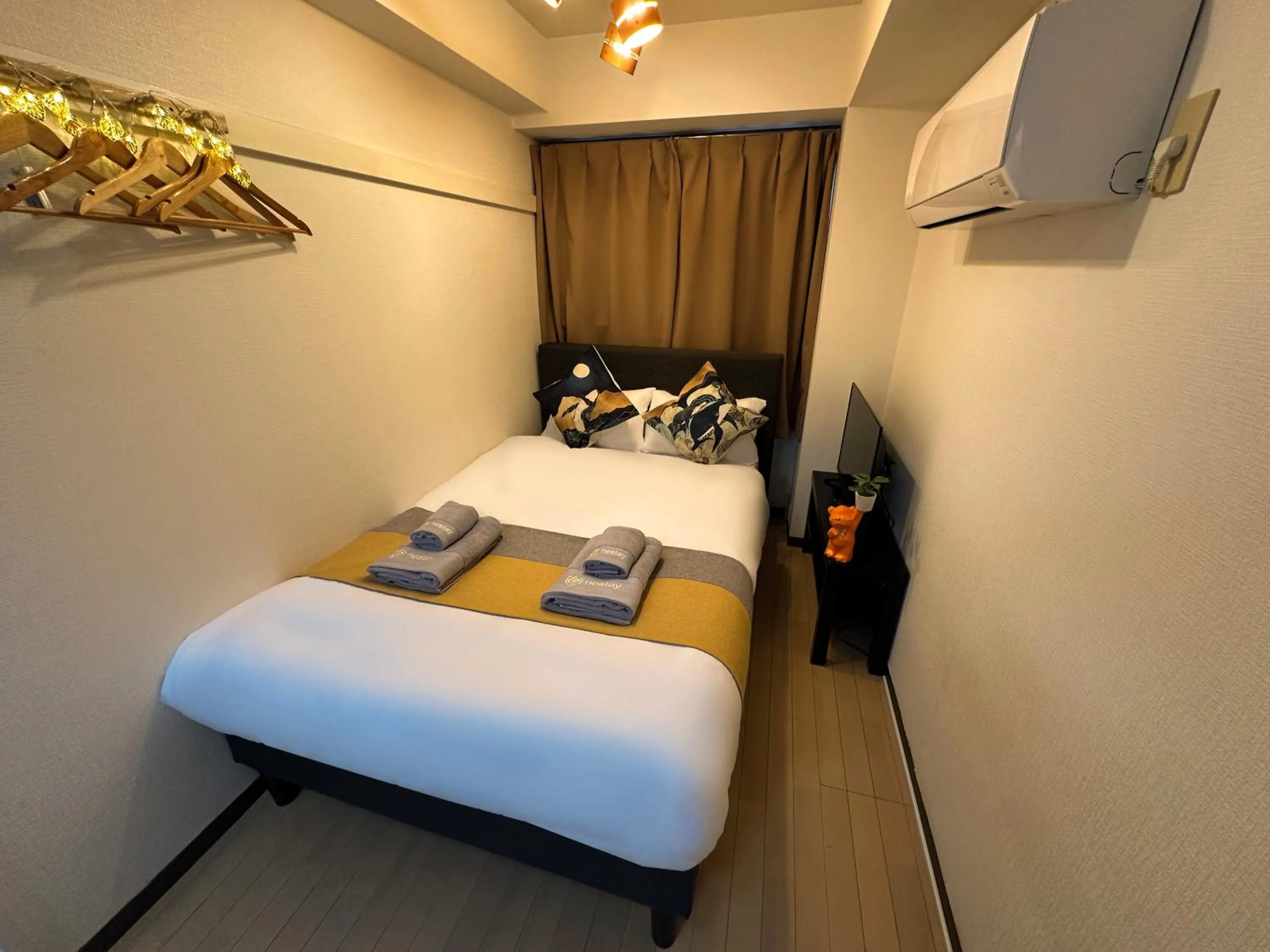 Bed in nestay apartment tokyo itabashi