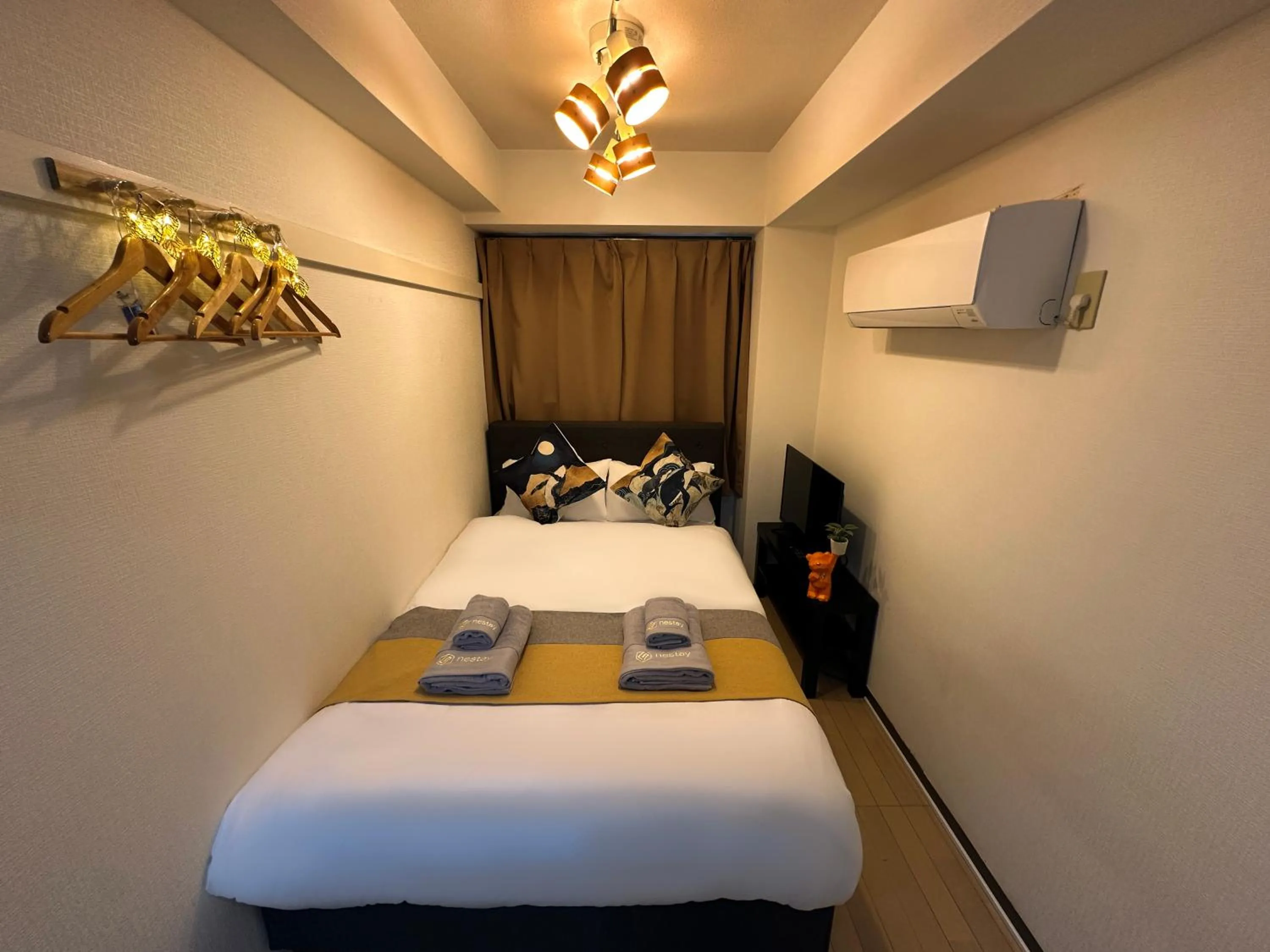 Bed in nestay apartment tokyo itabashi